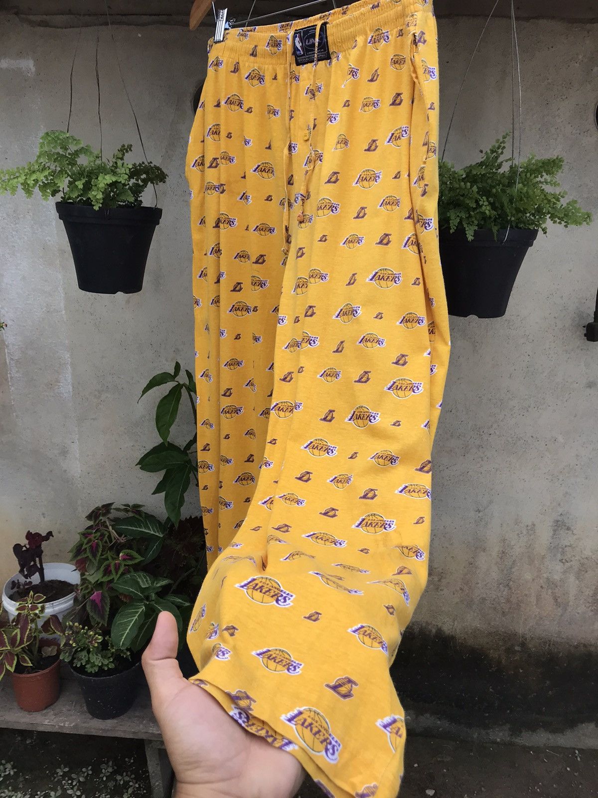 NBA Rare❗️Vintage Lakers Full Prints Pajama Pants Size US 34 / EU 50 - 9 Thumbnail