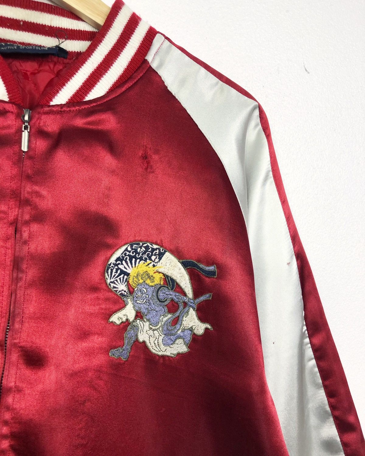 Japanese Brand Rare Vintage Distressed Sukajan Jacket Demon Motives Size US M / EU 48-50 / 2 - 5 Thumbnail