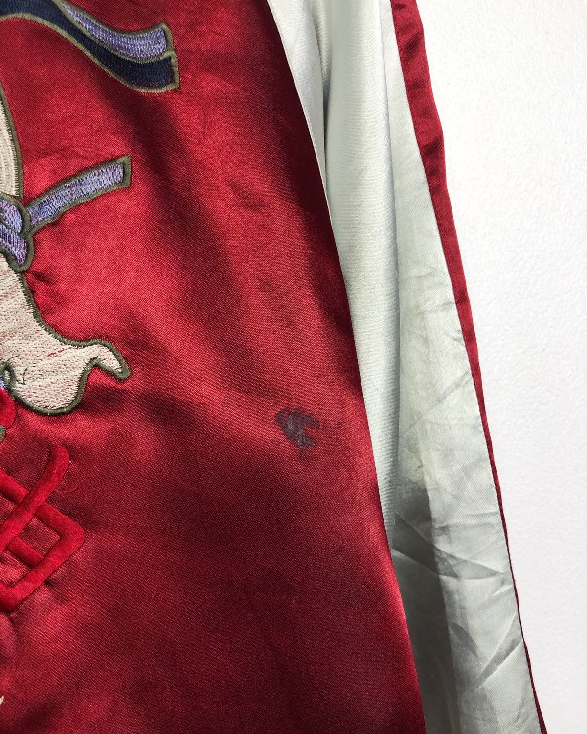 Japanese Brand Rare Vintage Distressed Sukajan Jacket Demon Motives Size US M / EU 48-50 / 2 - 14 Thumbnail