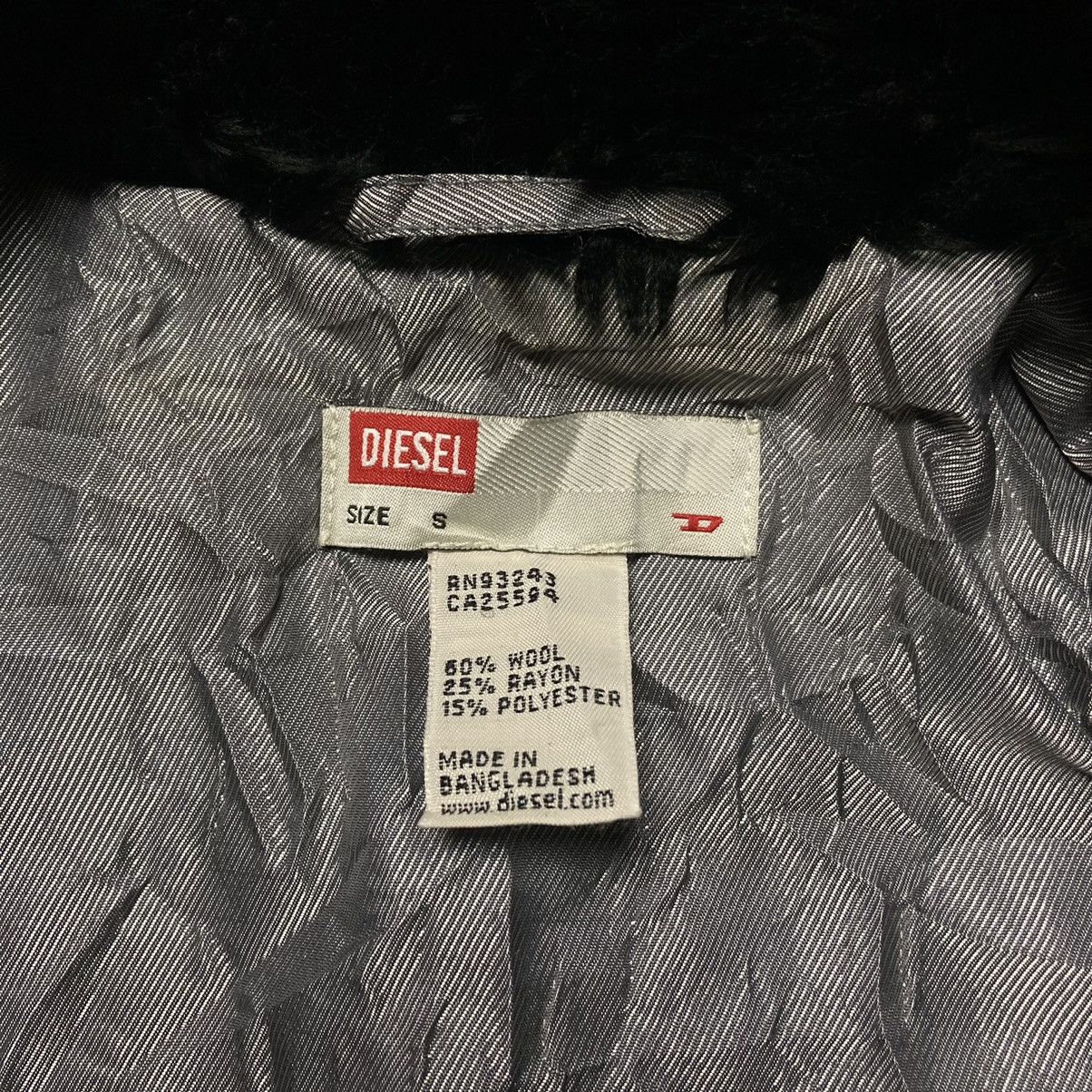 Diesel 🖤 DIESEL GANG FAUX FUR COLLAR WOOL JACKET Size US S / EU 44-46 / 1 - 10 Thumbnail
