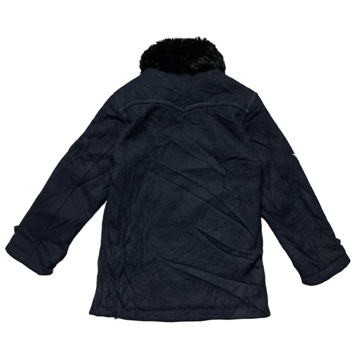 Diesel 🖤 DIESEL GANG FAUX FUR COLLAR WOOL JACKET Size US S / EU 44-46 / 1 - 2 Thumbnail