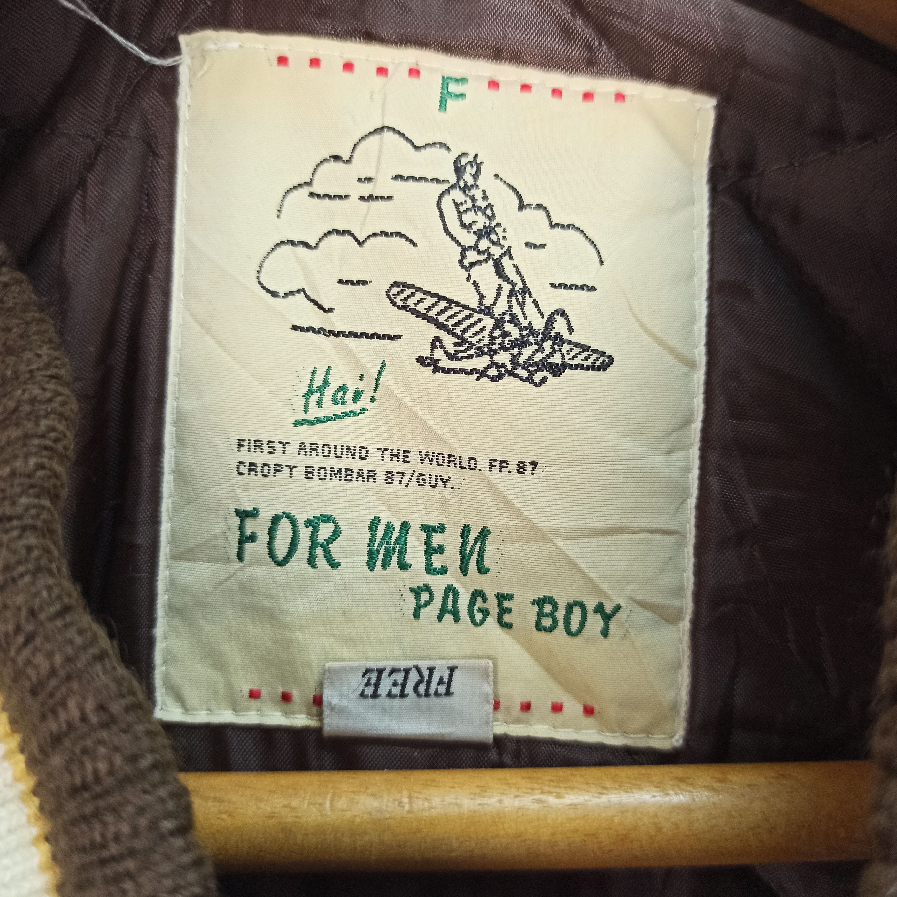 Japanese Brand VINTAGE🔥 FOR MEN PAGE BOY WOOL VARSITY JACKET Size US L / EU 52-54 / 3 - 10 Thumbnail