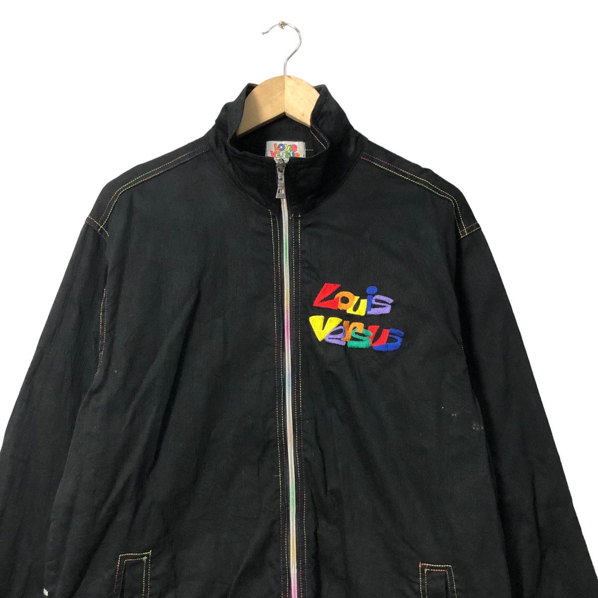 Japanese Brand × Versus × Vintage Vintage Louis Versus Embroidery Big Logo Zipper Ups Jacket Size US L / EU 52-54 / 3 - 5 Thumbnail
