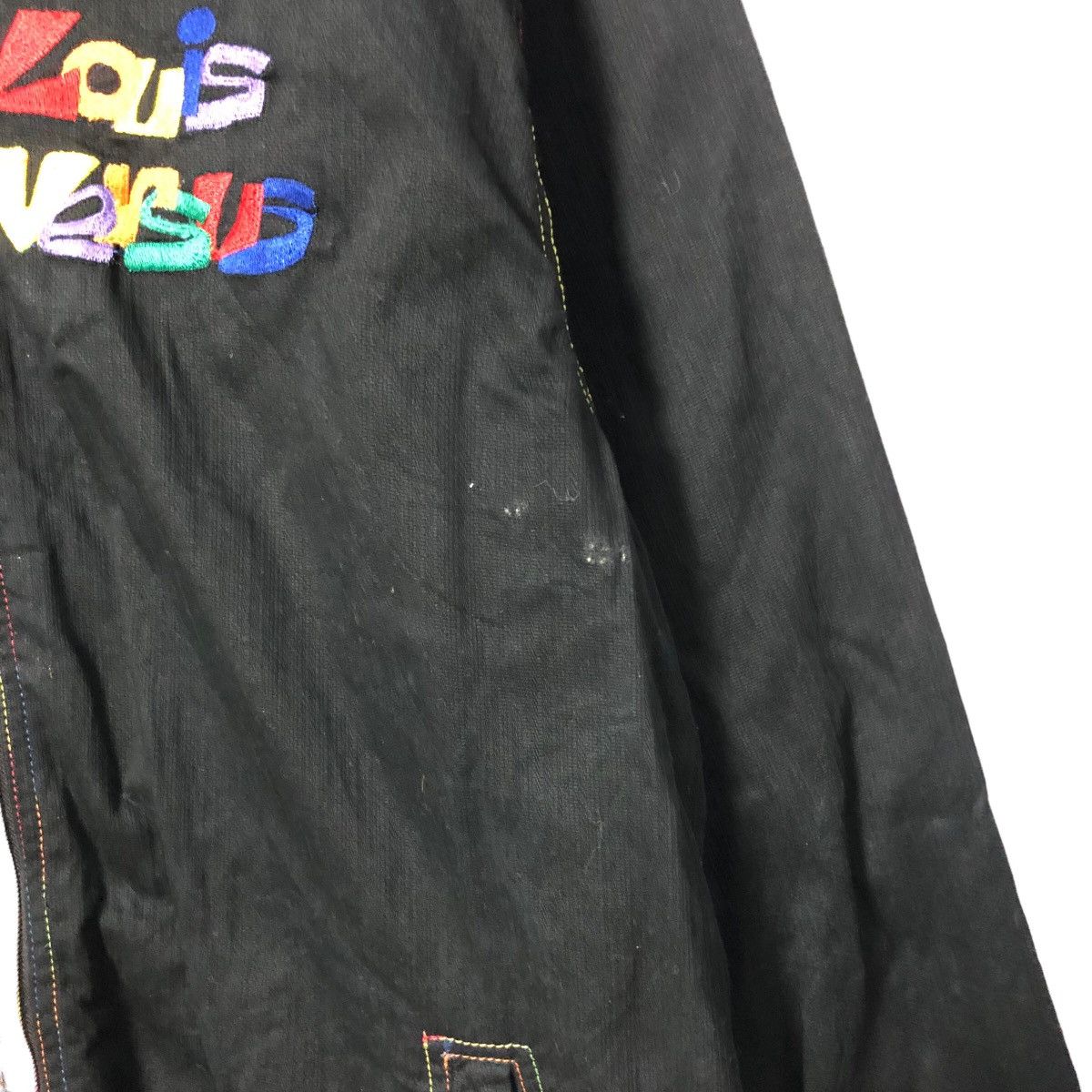 Japanese Brand × Versus × Vintage Vintage Louis Versus Embroidery Big Logo Zipper Ups Jacket Size US L / EU 52-54 / 3 - 6 Thumbnail