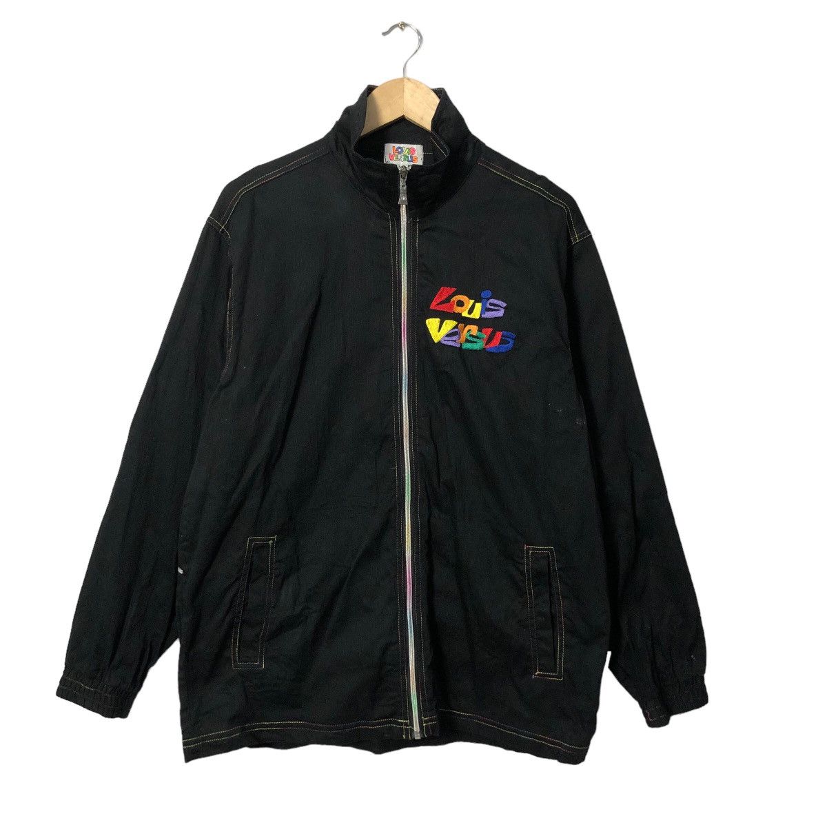 Japanese Brand × Versus × Vintage Vintage Louis Versus Embroidery Big Logo Zipper Ups Jacket Size US L / EU 52-54 / 3 - 2 Thumbnail