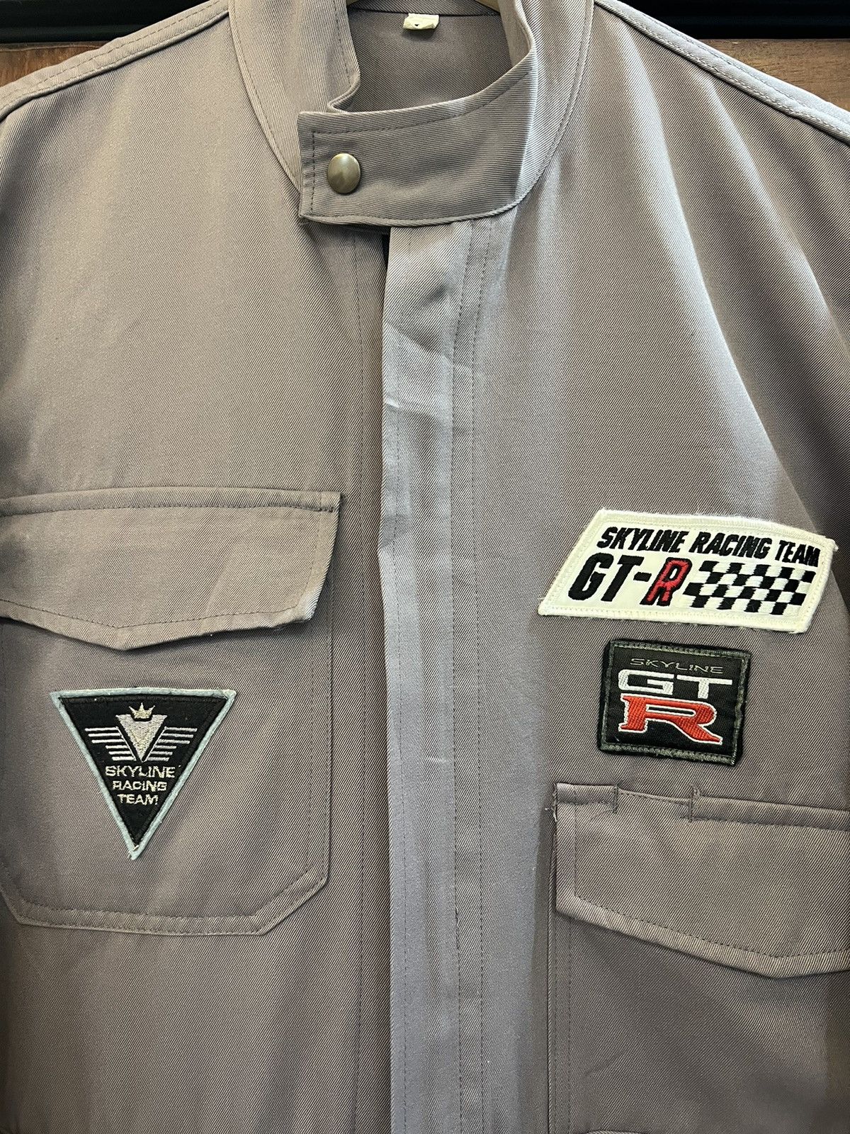 Japanese Brand Skyline Racing Team GT-R Overall Big Logo Embroidered Size US 37 - 2 Thumbnail