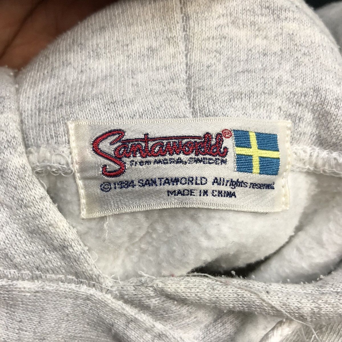 Japanese Brand Vintage 80s Santa Permanent Home Big Logo Hoodie Sweatshirt Size US L / EU 52-54 / 3 - 11 Thumbnail