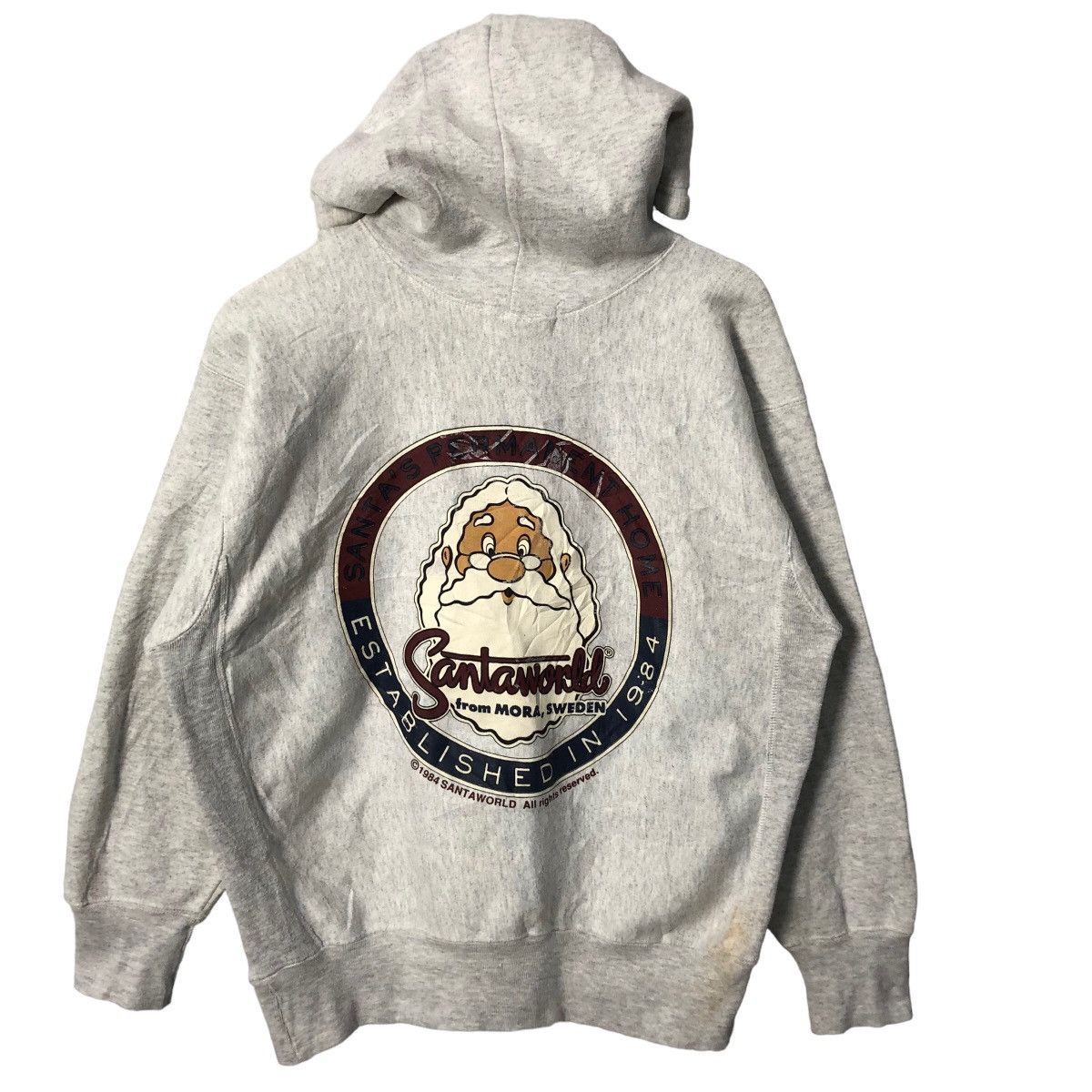 Japanese Brand Vintage 80s Santa Permanent Home Big Logo Hoodie Sweatshirt Size US L / EU 52-54 / 3 - 1 Thumbnail