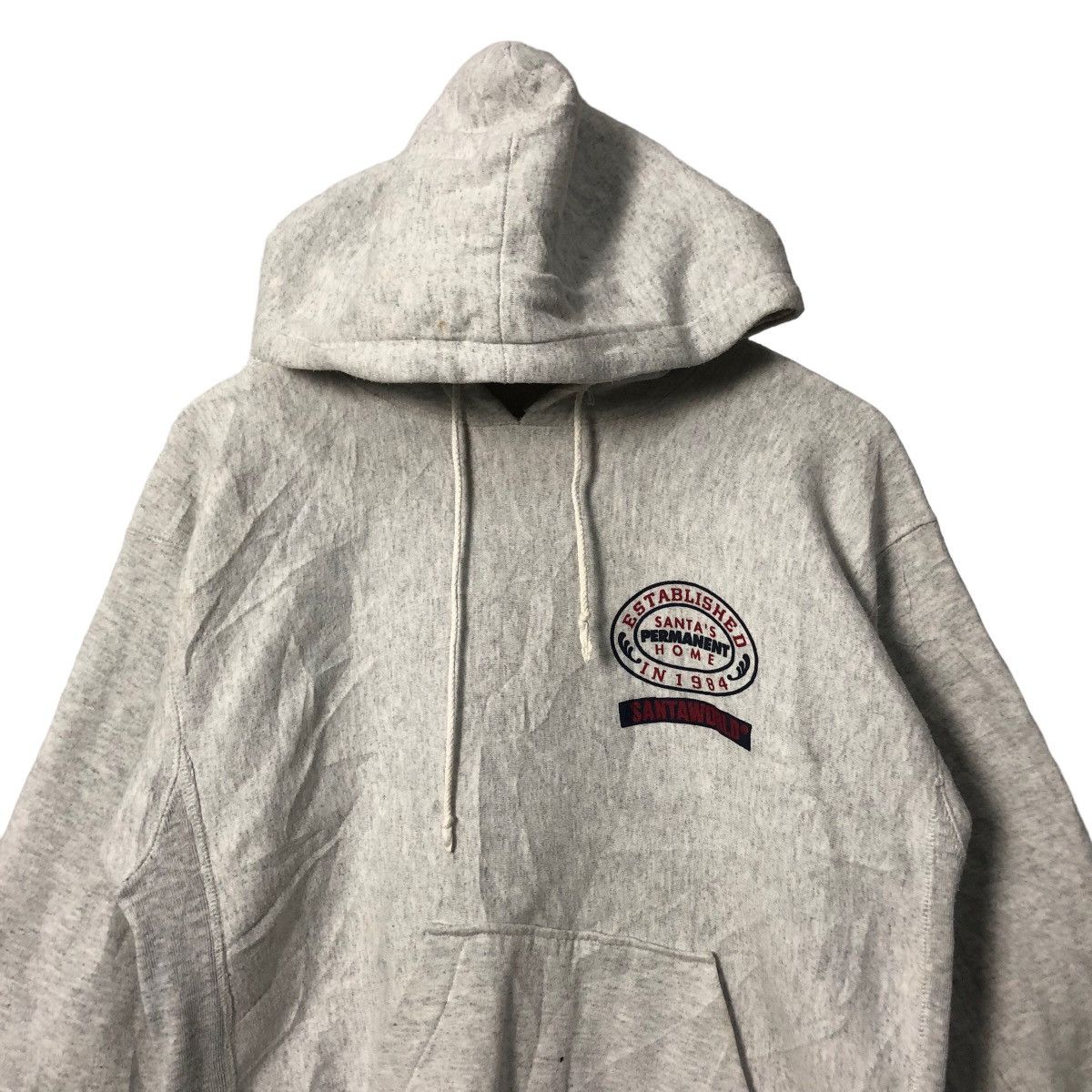 Japanese Brand Vintage 80s Santa Permanent Home Big Logo Hoodie Sweatshirt Size US L / EU 52-54 / 3 - 5 Thumbnail