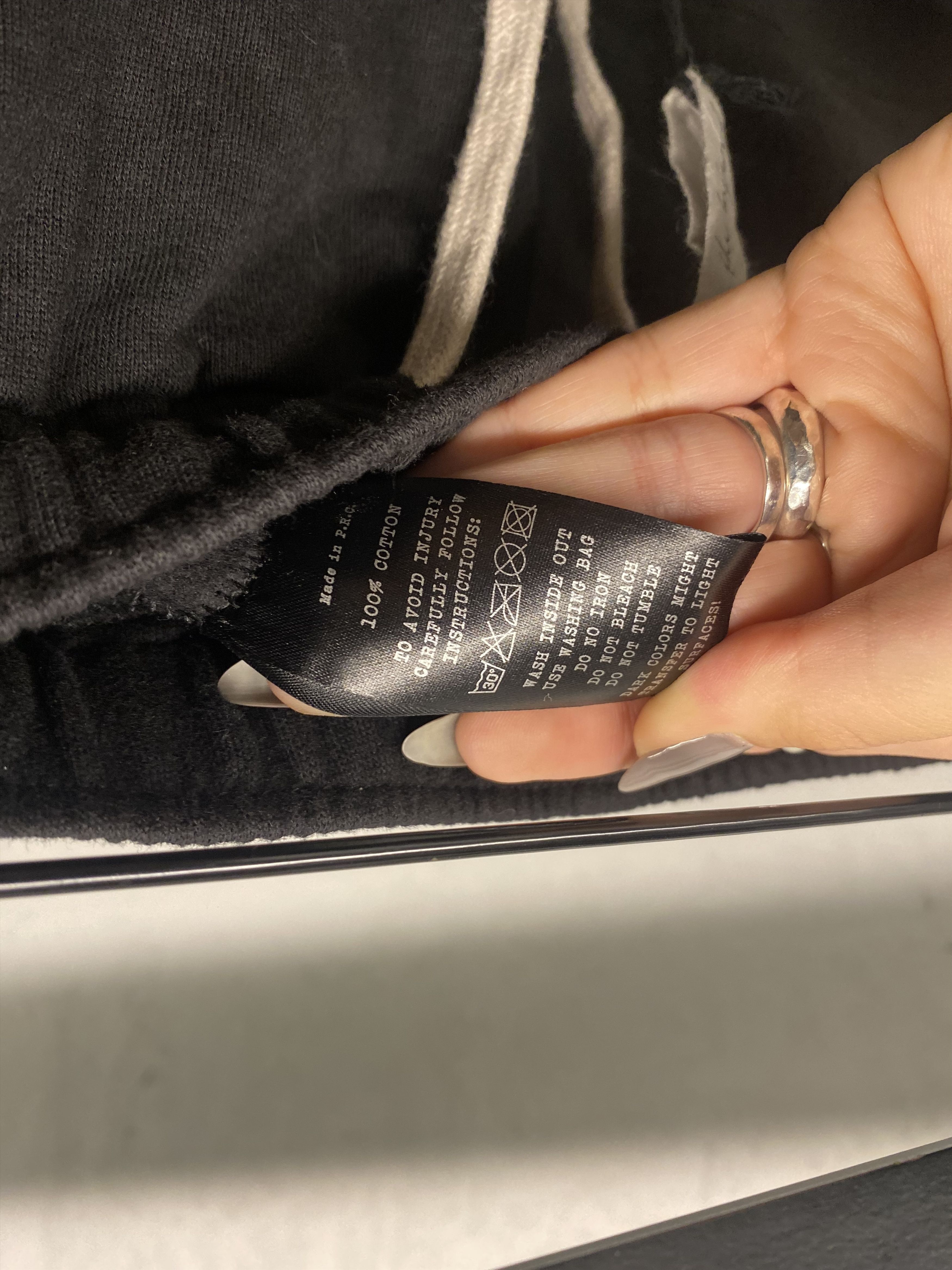 First Aid To The Injured BLACK DROPCROTCH SWEATPANTS Size US 34 / EU 50 - 9 Thumbnail