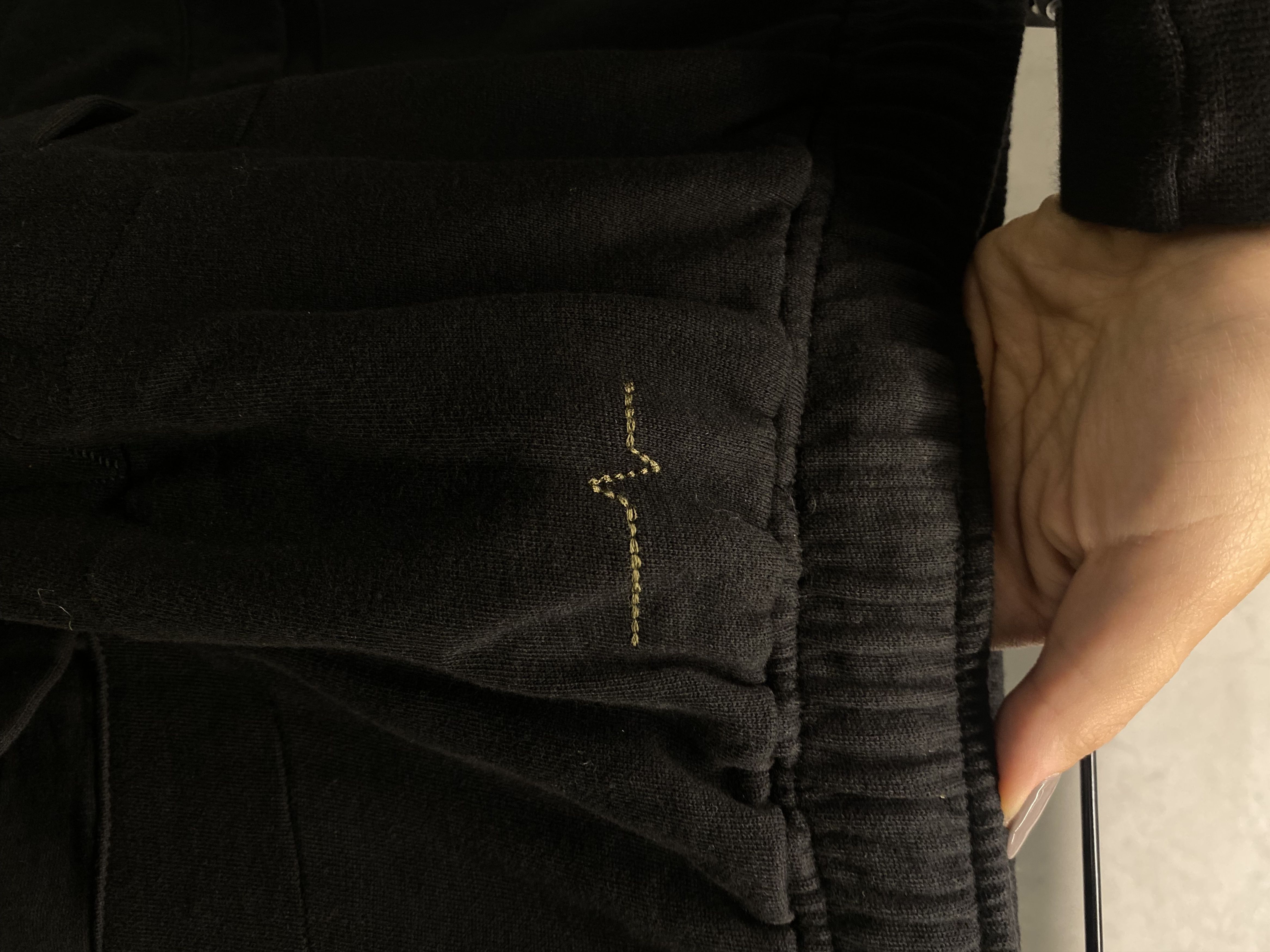 First Aid To The Injured BLACK DROPCROTCH SWEATPANTS Size US 34 / EU 50 - 2 Thumbnail