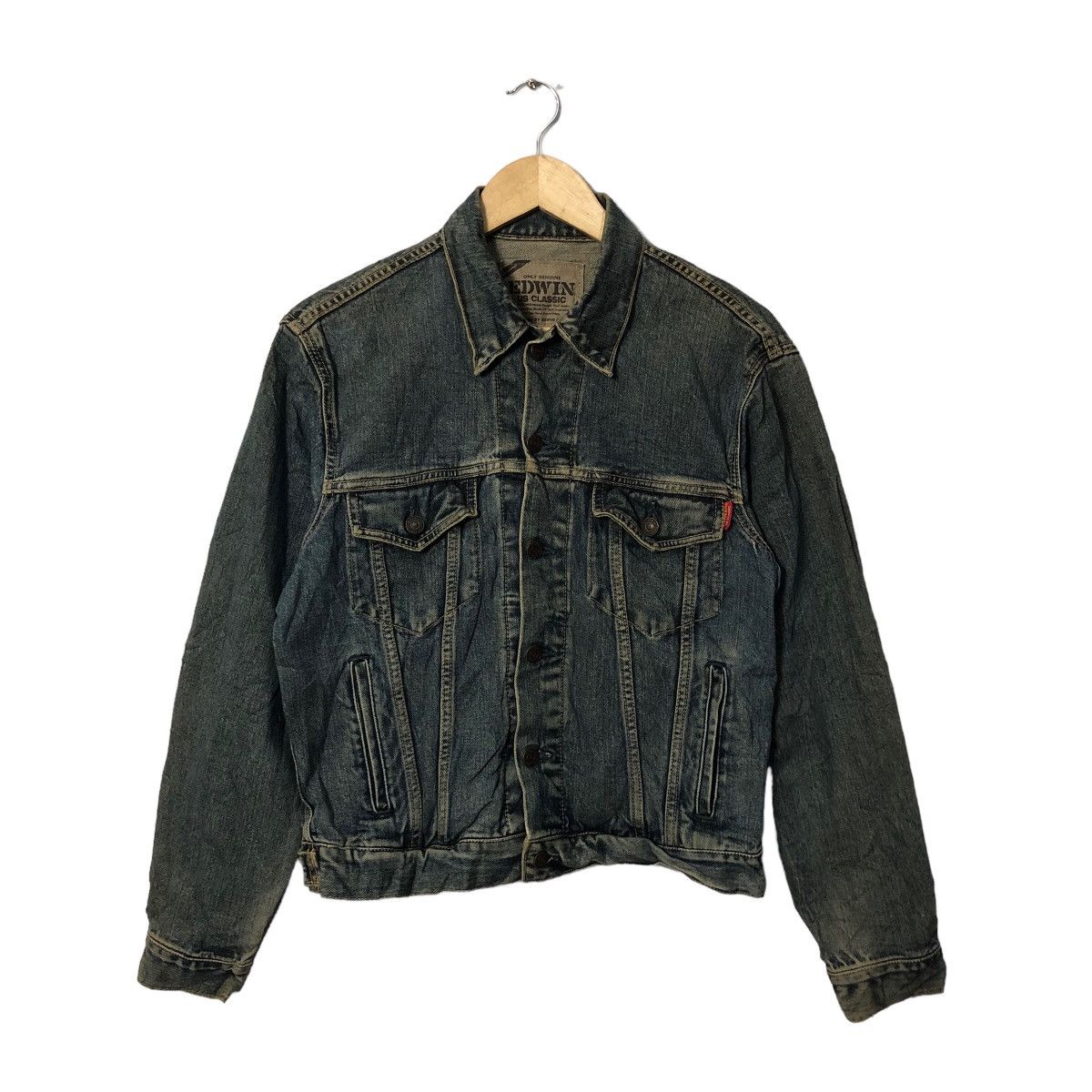 Vintage Edwin Us Classic Faded Button Ups Multipocket Jacket