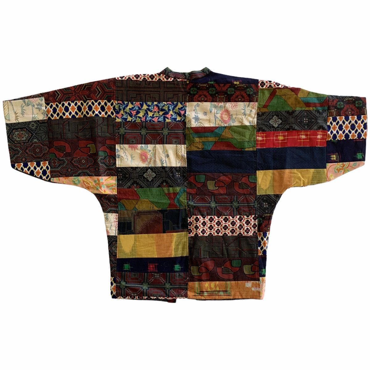 Japanese Brand Japan Multicolor Patchwork Kimono Cardigan Kapital-Styled Size US L / EU 52-54 / 3 - 3 Thumbnail