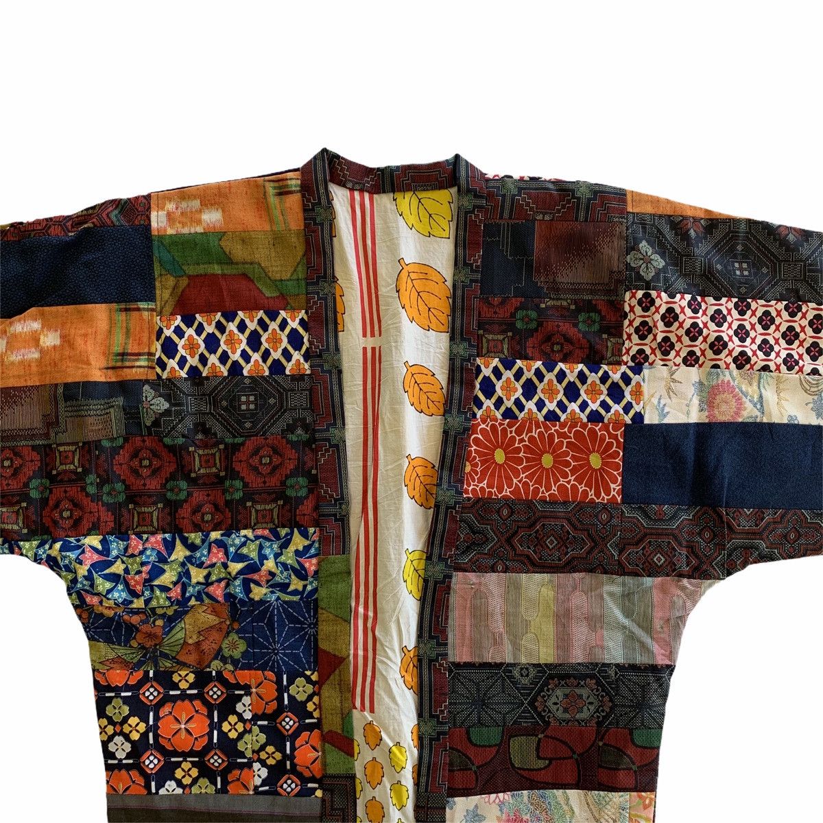 Japanese Brand Japan Multicolor Patchwork Kimono Cardigan Kapital-Styled Size US L / EU 52-54 / 3 - 12 Thumbnail