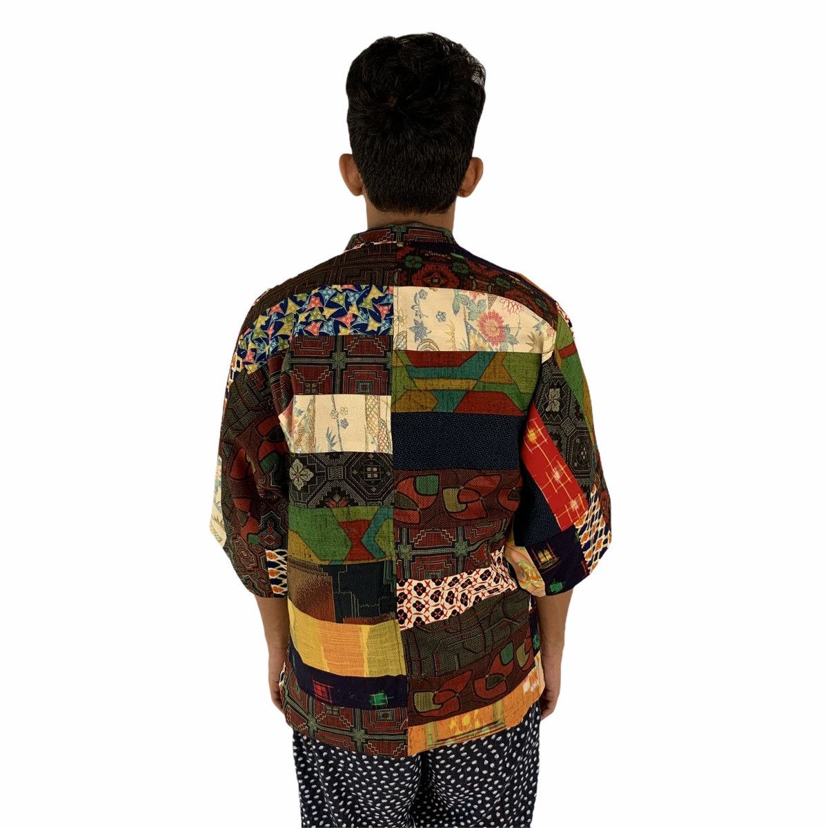 Japanese Brand Japan Multicolor Patchwork Kimono Cardigan Kapital-Styled Size US L / EU 52-54 / 3 - 5 Thumbnail