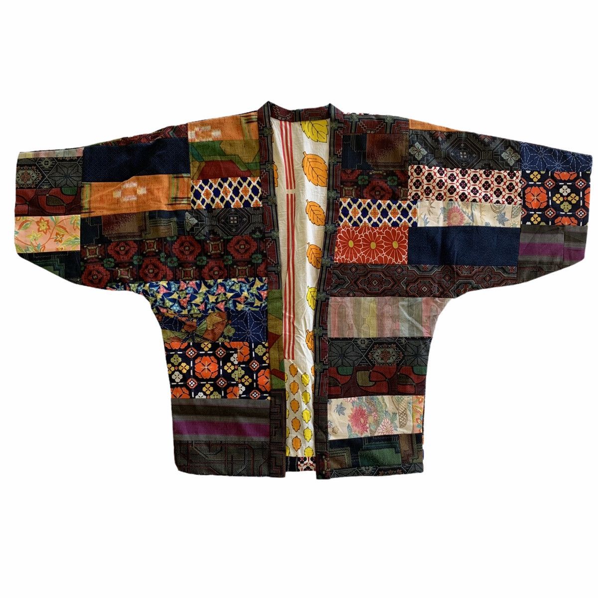 Japanese Brand Japan Multicolor Patchwork Kimono Cardigan Kapital-Styled Size US L / EU 52-54 / 3 - 1 Thumbnail