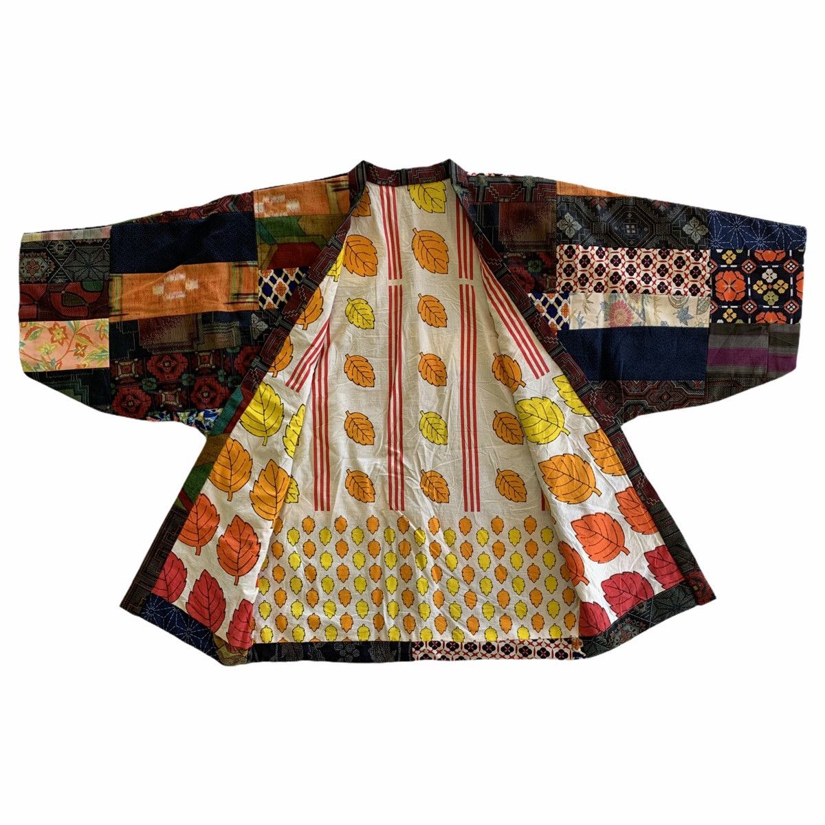 Japanese Brand Japan Multicolor Patchwork Kimono Cardigan Kapital-Styled Size US L / EU 52-54 / 3 - 2 Thumbnail
