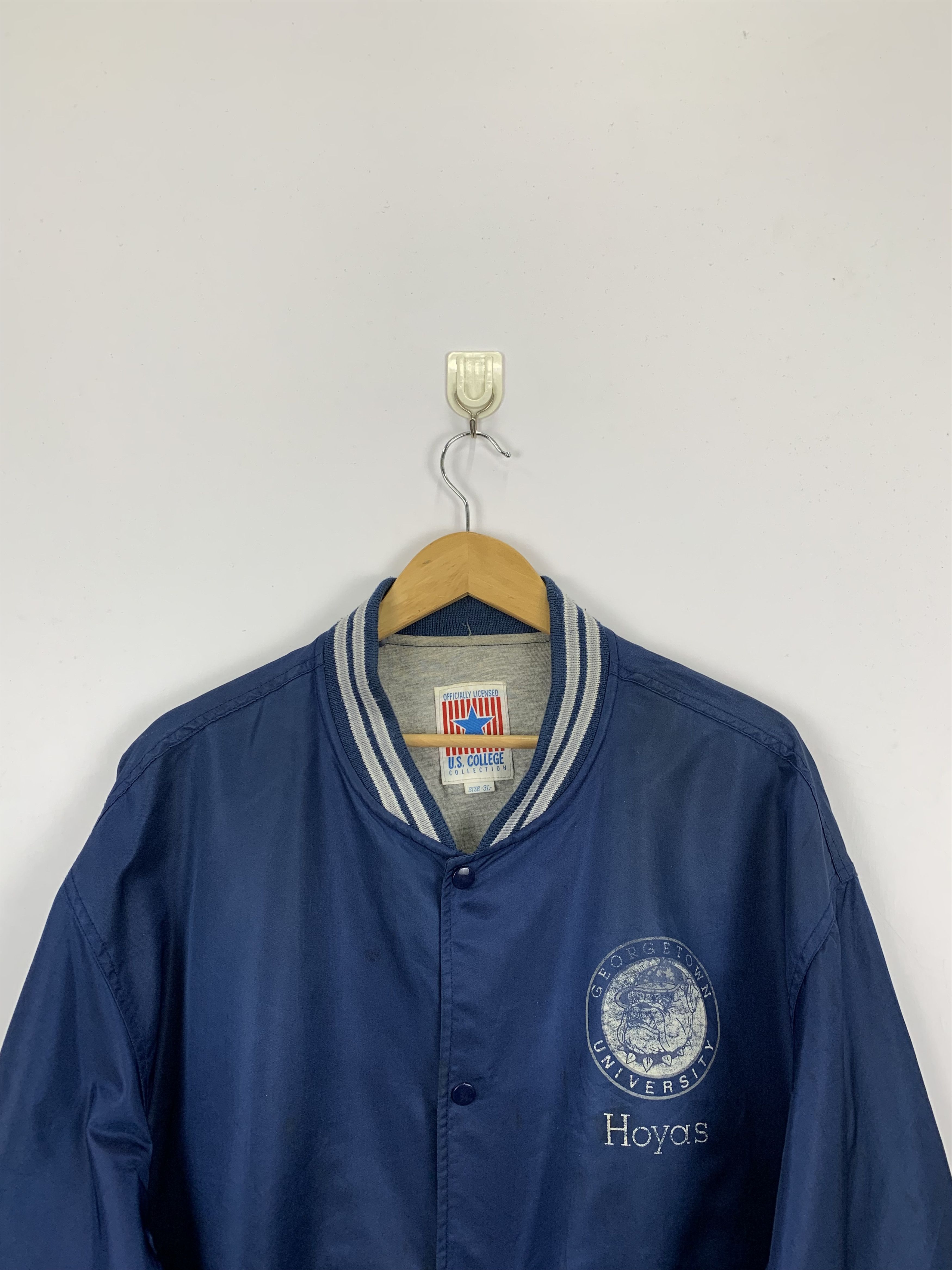 Vintage Vintage 90s US College Georgetown Hoyas Bomber Jacket Size US XXL / EU 58 / 5 - 2 Thumbnail