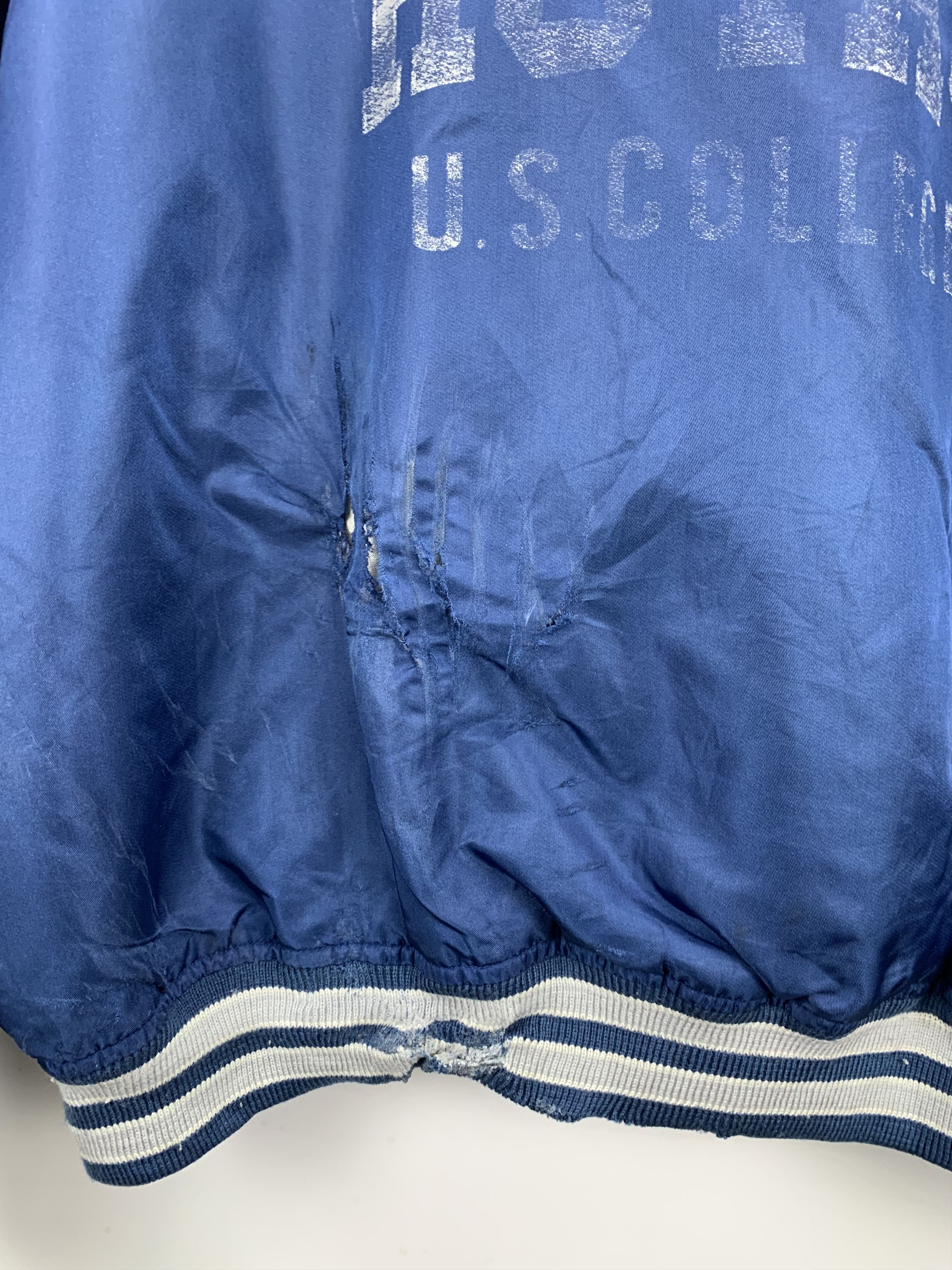 Vintage Vintage 90s US College Georgetown Hoyas Bomber Jacket Size US XXL / EU 58 / 5 - 13 Thumbnail