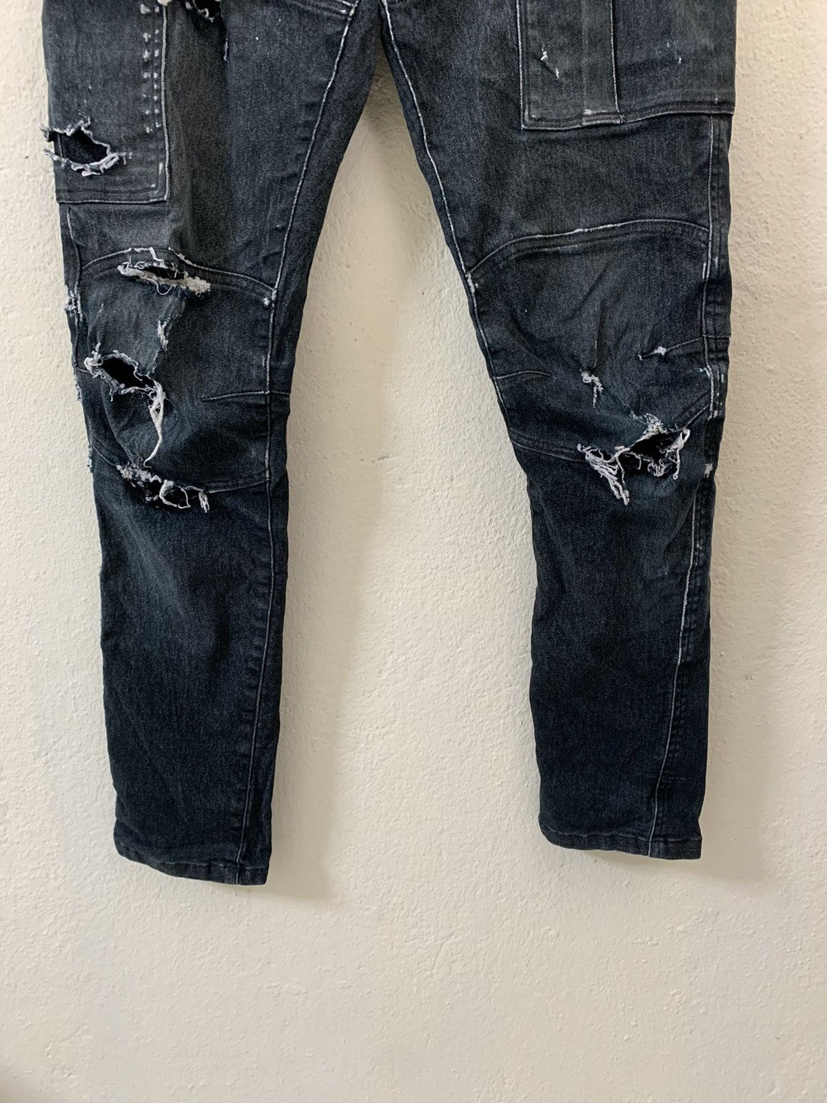 Japanese Brand 12 Frontier Denim Multipocket Cargo Pants Size US 33 - 2 Thumbnail