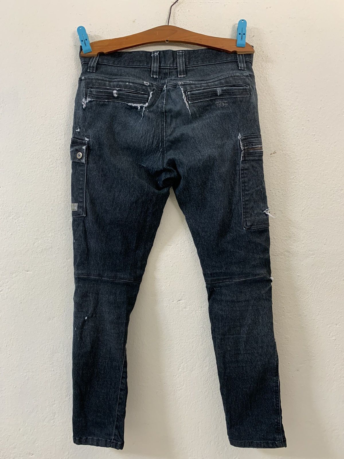 Japanese Brand 12 Frontier Denim Multipocket Cargo Pants Size US 33 - 4 Thumbnail