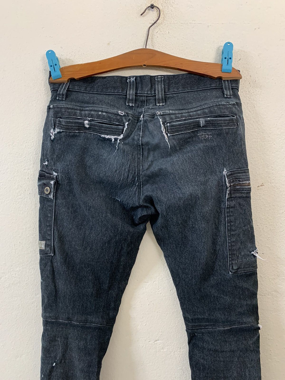 Japanese Brand 12 Frontier Denim Multipocket Cargo Pants Size US 33 - 6 Thumbnail