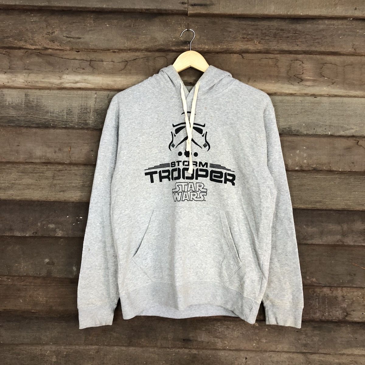 image of Movie x Star Wars Storm Trooper Grey Sweatshirt Hoodie 3742, Men's (Size Large)