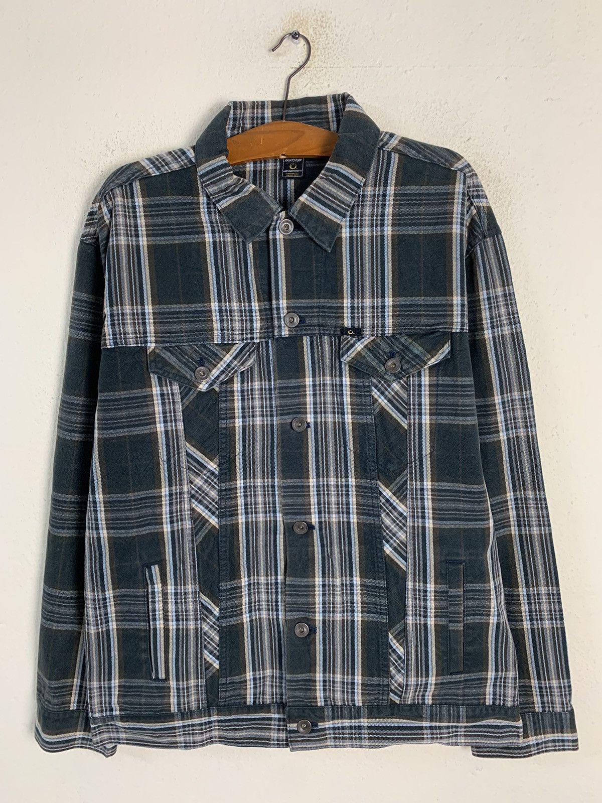 Japanese Brand Japanese Brand Right Stuff Plaid Jacket Size US L / EU 52-54 / 3 - 1 Thumbnail