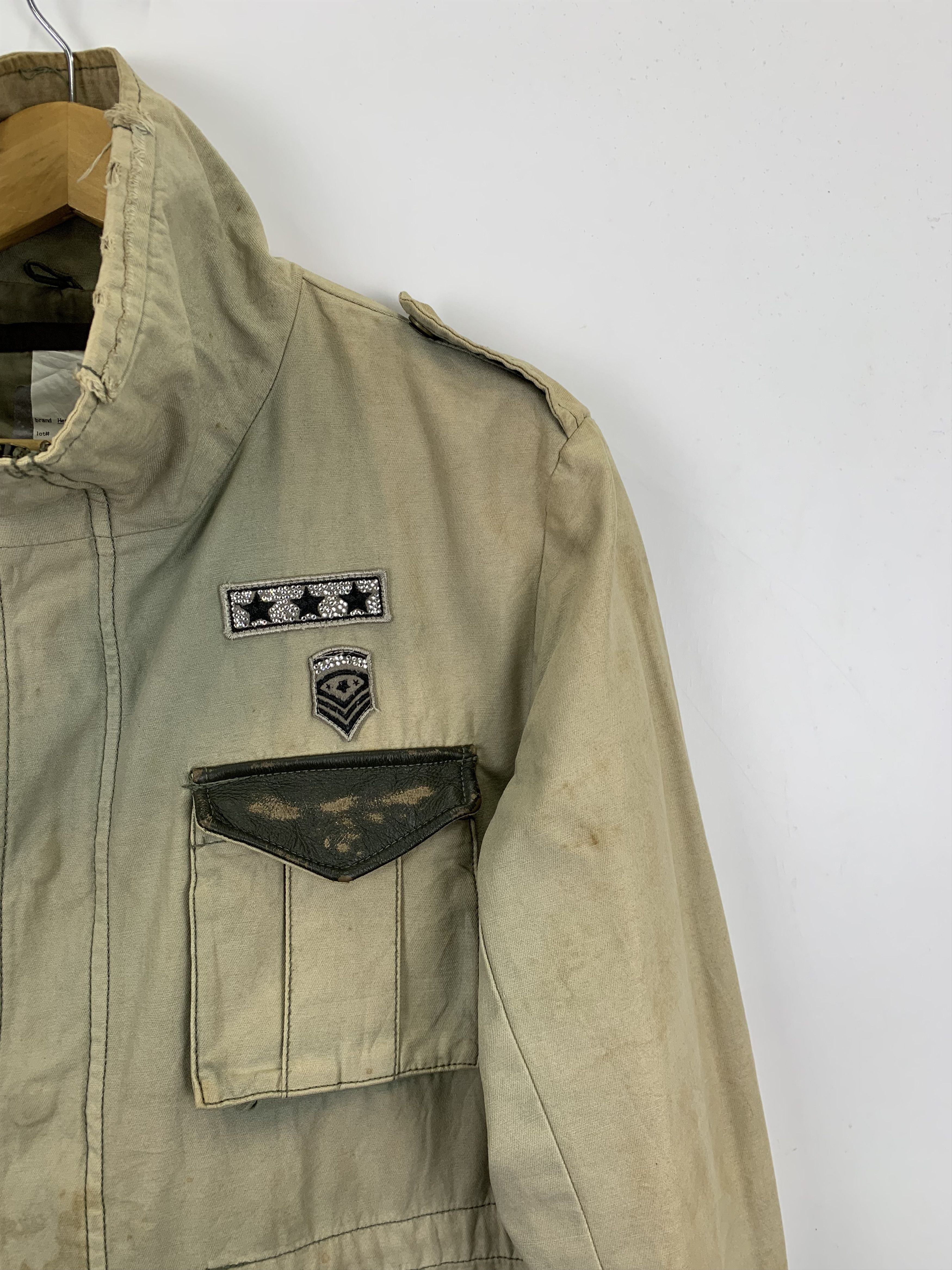 Japanese Brand Vintage Japanese Brand Military Bomber Denim Jacket J0847 Size US M / EU 48-50 / 2 - 8 Thumbnail