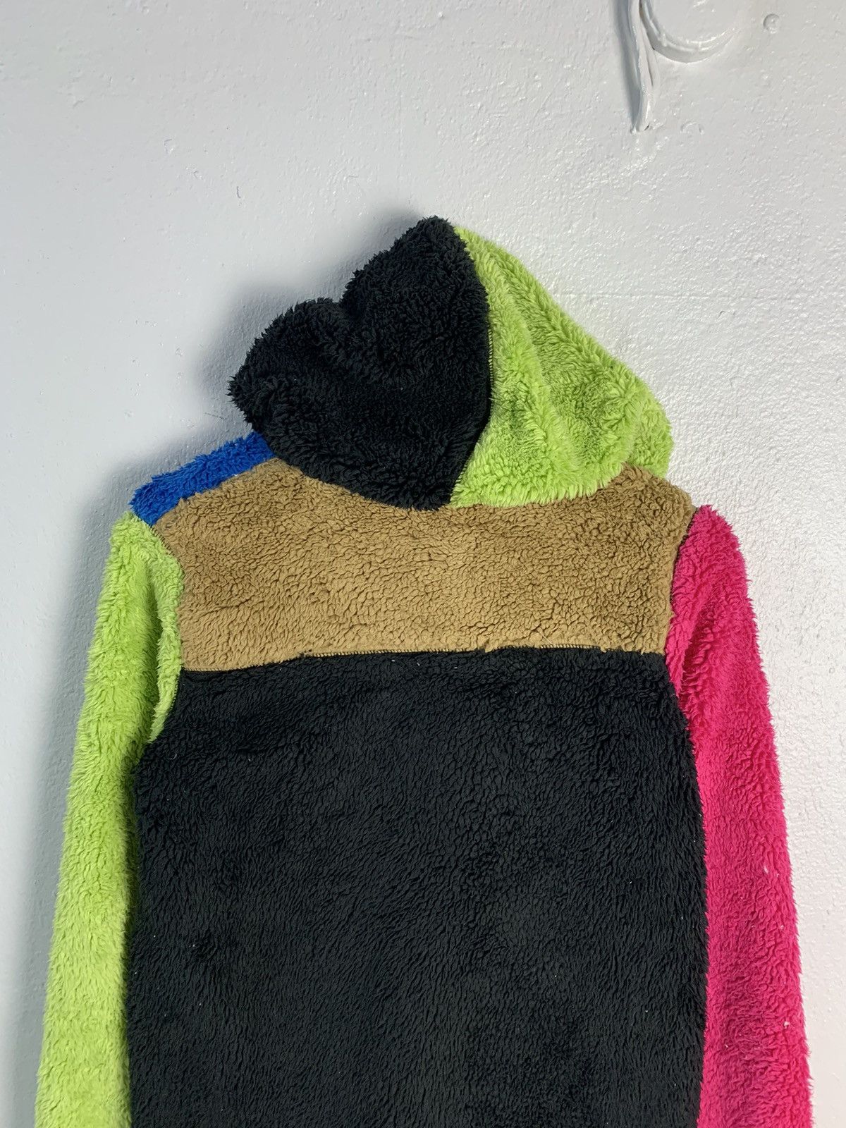 Japanese Brand X-girl Mountaineering Multicolor Color Block Fleece Hoodie Size S / US 4 / IT 40 - 10 Thumbnail