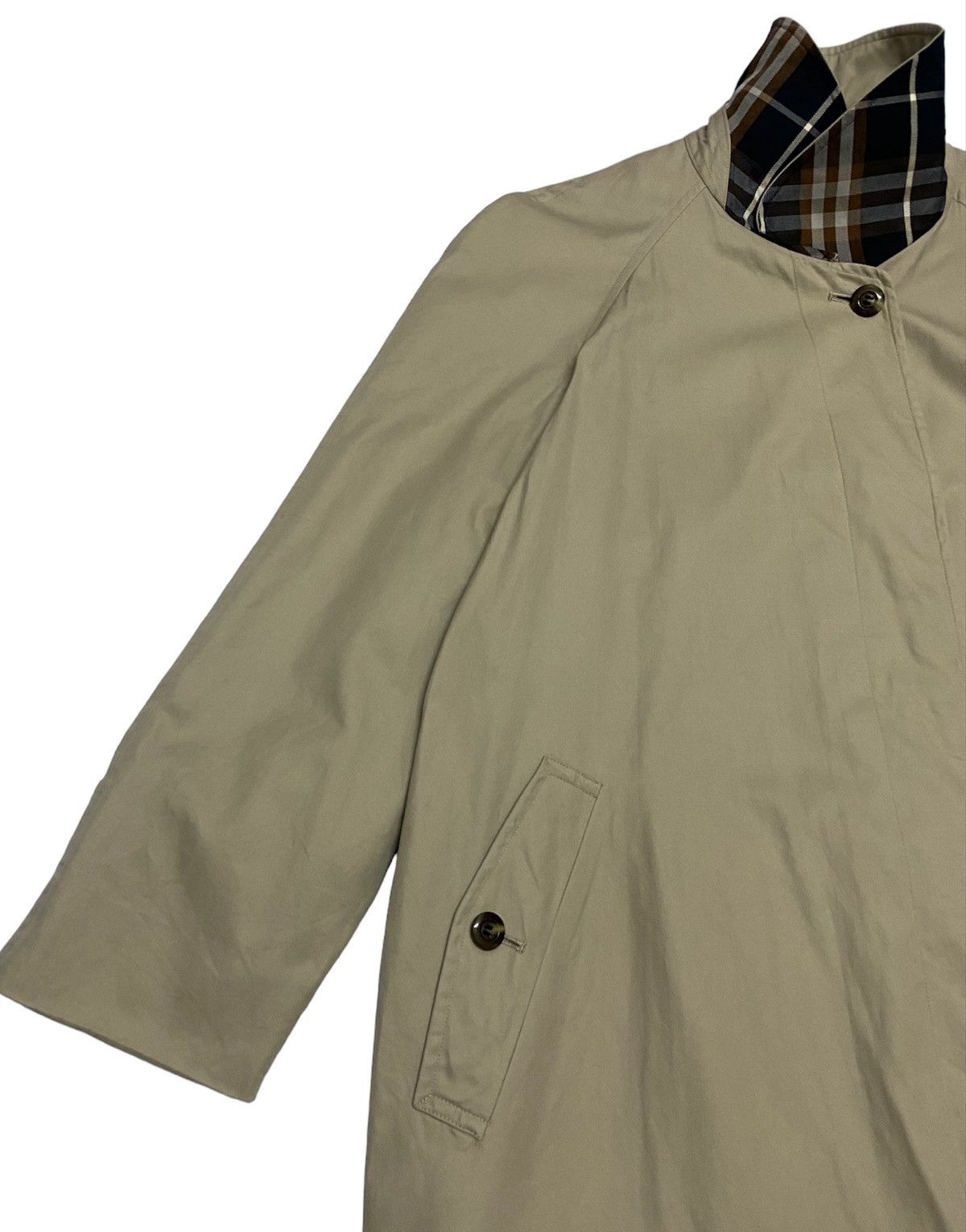 Burberry Vintage Burberrys Trench Coat Coller Checker Jacket Size US M / EU 48-50 / 2 - 5 Thumbnail
