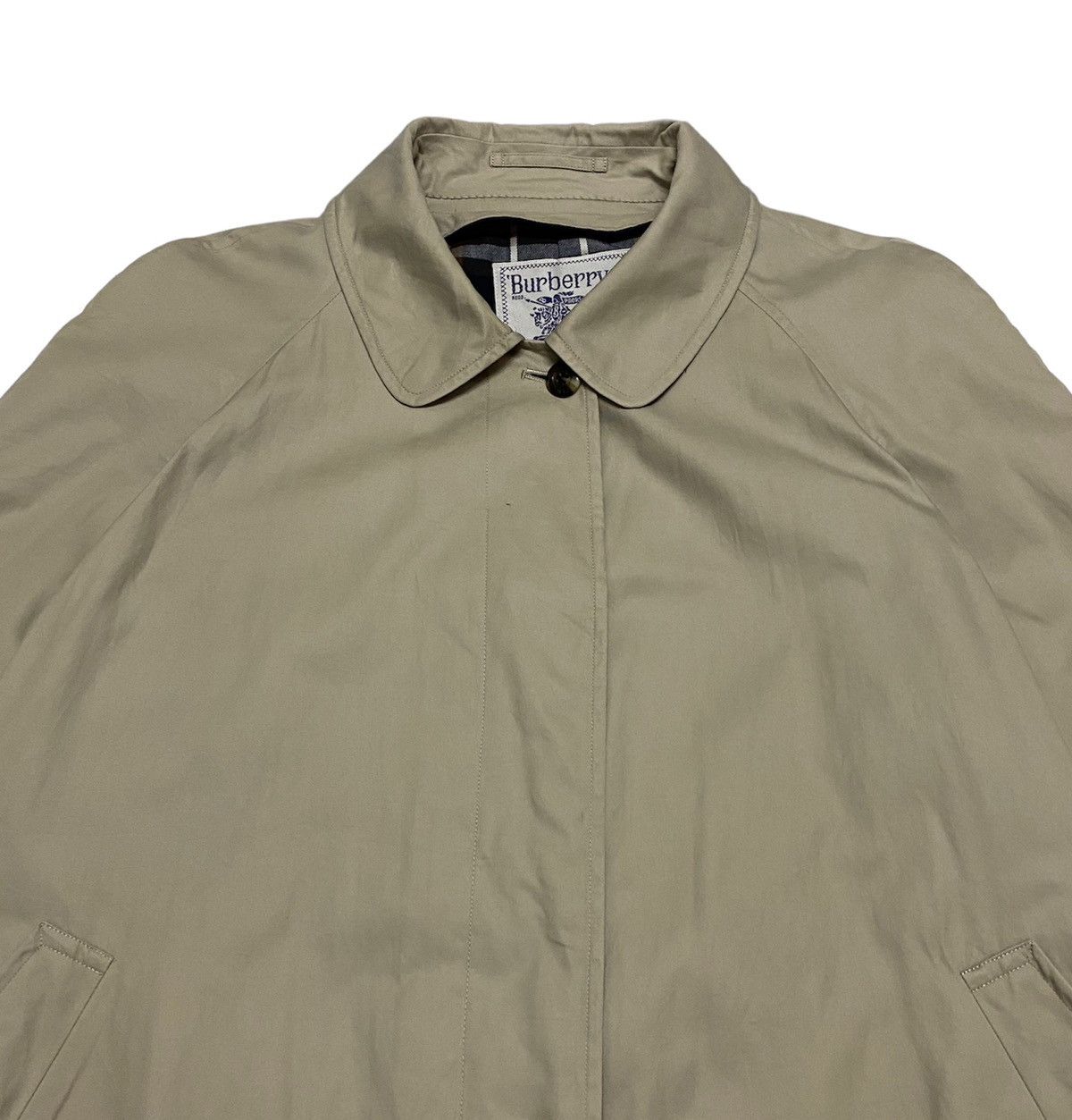 Burberry Vintage Burberrys Trench Coat Coller Checker Jacket Size US M / EU 48-50 / 2 - 9 Thumbnail