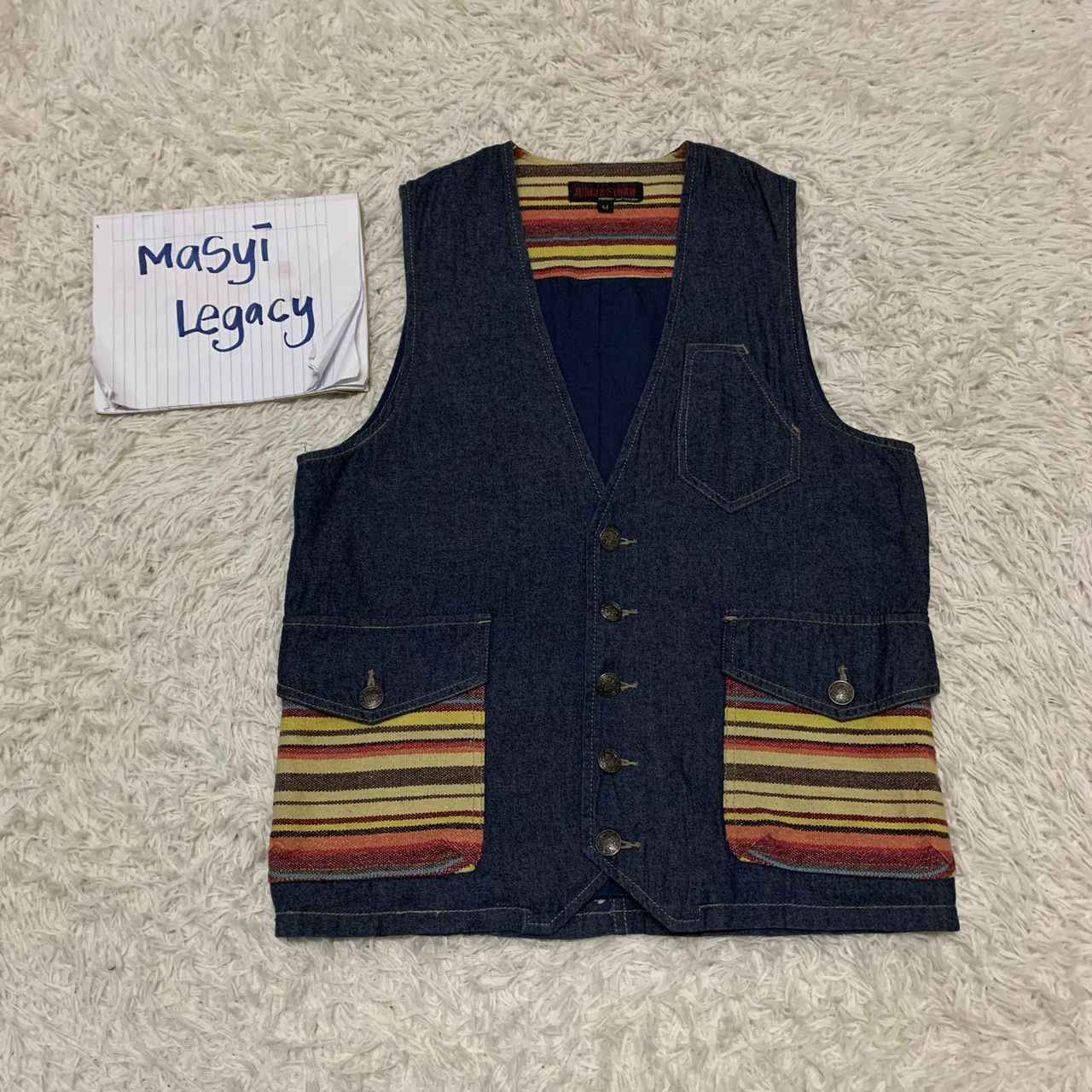 Japanese Brand Jungle storm vintage and stylish vest Size US S / EU 44-46 / 1 - 1 Thumbnail