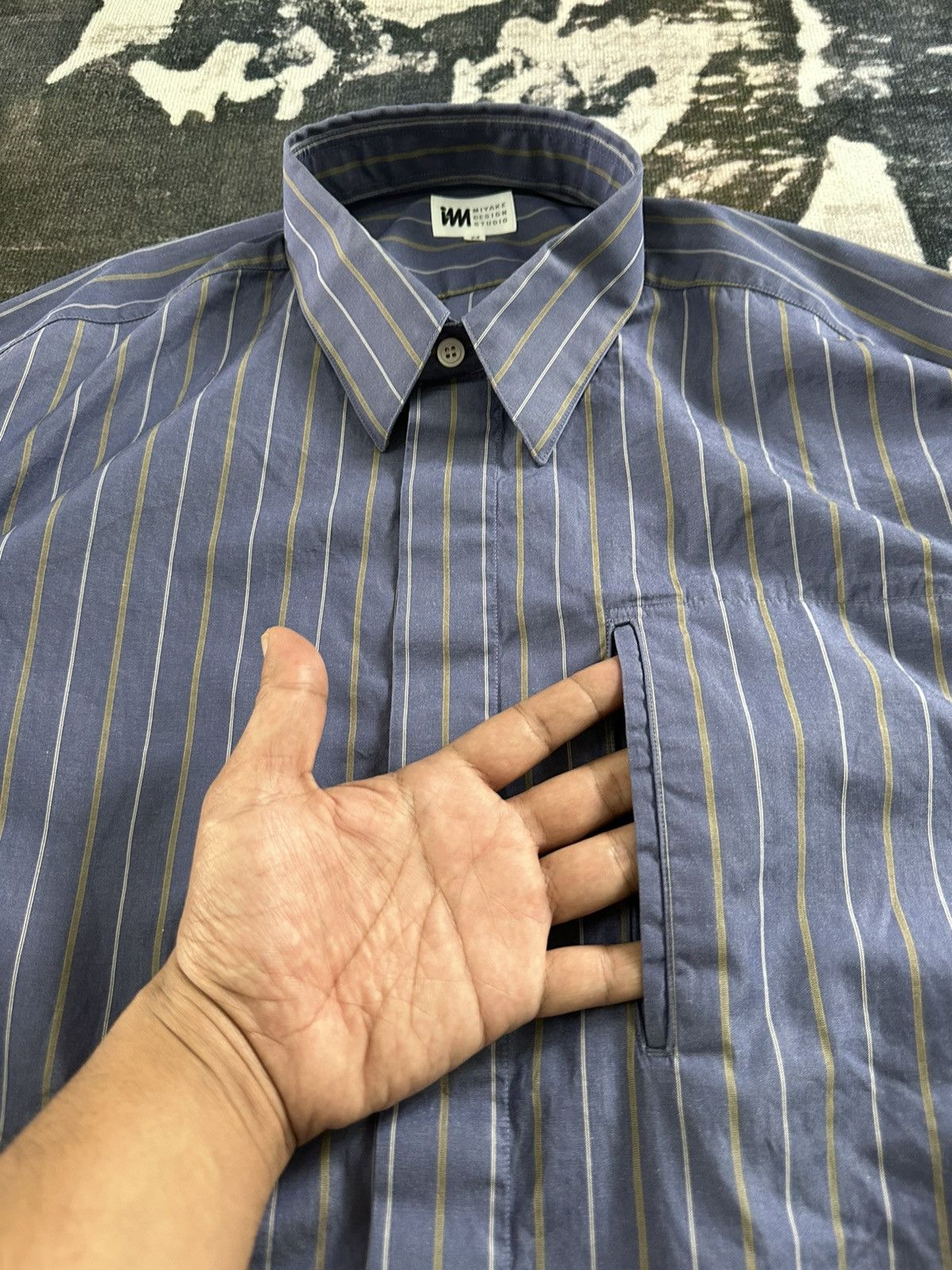 Issey Miyake Vintage 1990s Issey Miyake Design Studio shirt oversized Size US L / EU 52-54 / 3 - 4 Thumbnail