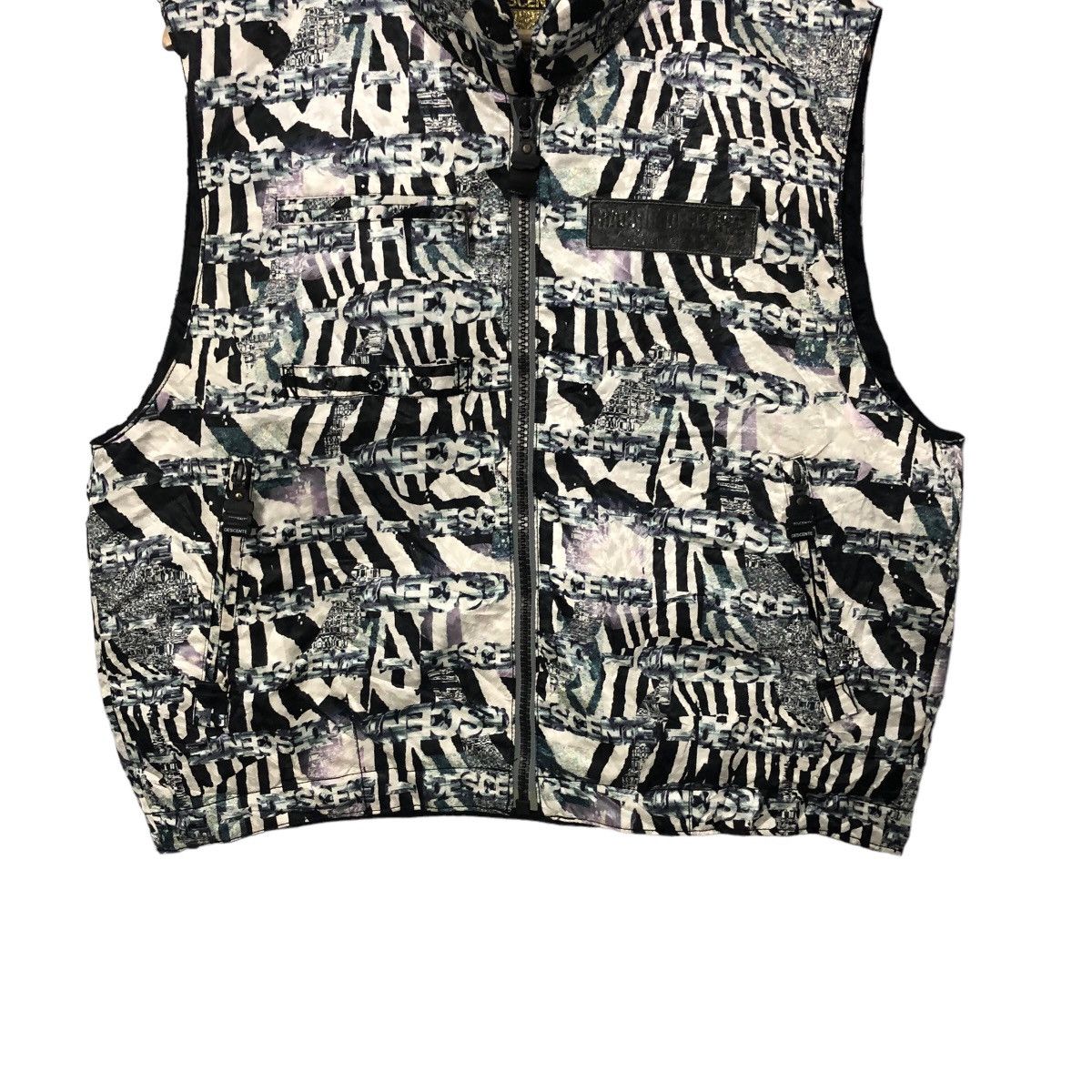 Descente Vintage Descente Zipper Ups Fullprint Vest Size US L / EU 52-54 / 3 - 3 Thumbnail