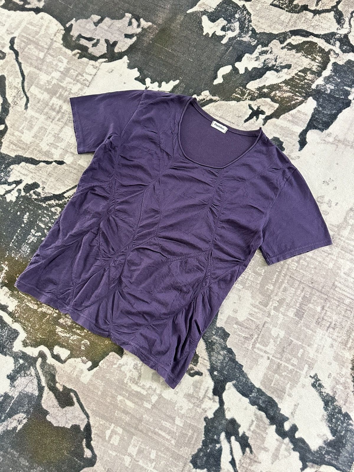 Issey Miyake SS12- Plantation by Issey Miyake pleated fabric tee Size US M / EU 48-50 / 2 - 2 Thumbnail