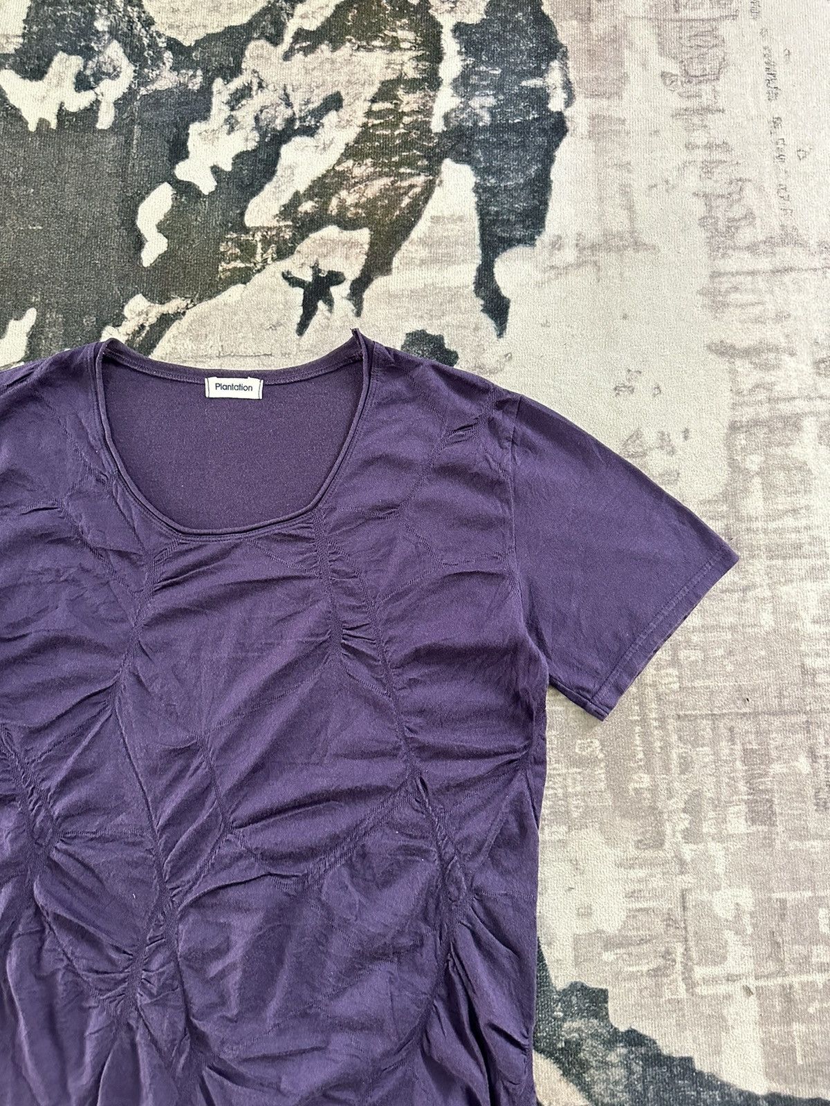 Issey Miyake SS12- Plantation by Issey Miyake pleated fabric tee Size US M / EU 48-50 / 2 - 5 Thumbnail