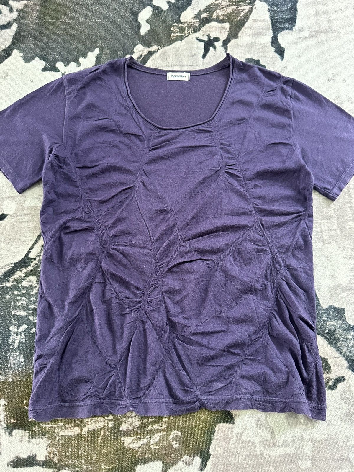 Issey Miyake SS12- Plantation by Issey Miyake pleated fabric tee Size US M / EU 48-50 / 2 - 3 Thumbnail