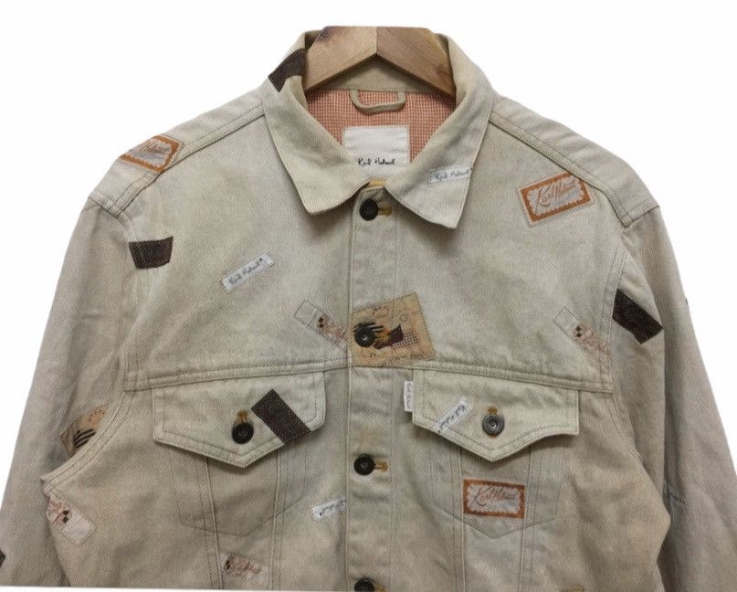 Pink House Patch spell out Padded Denim trucker Jacket Size US M / EU 48-50 / 2 - 3 Thumbnail