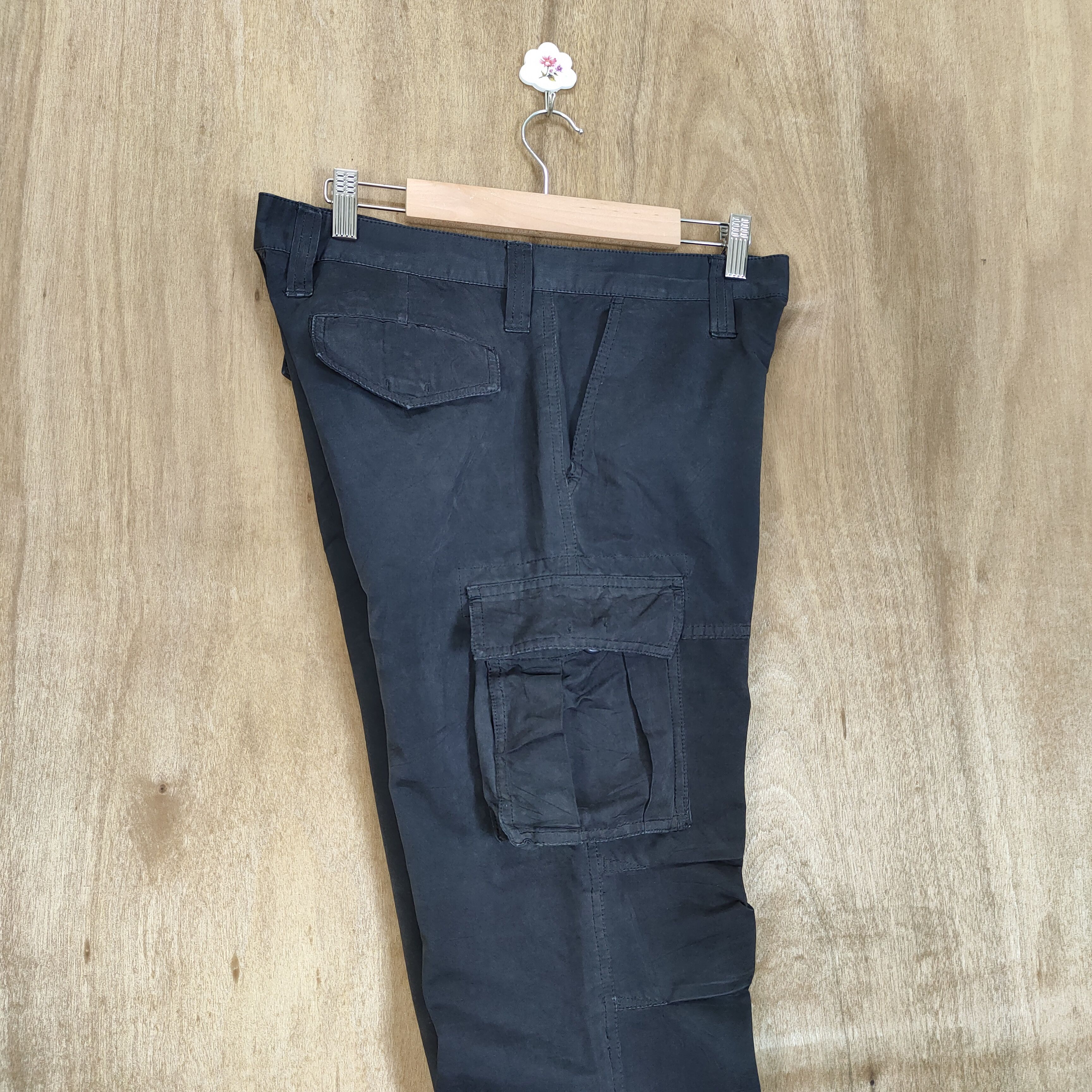 Japanese Brand VINTAGE JAPANESE BLACK CARGO PANTS Size US 30 / EU 46 - 13 Thumbnail