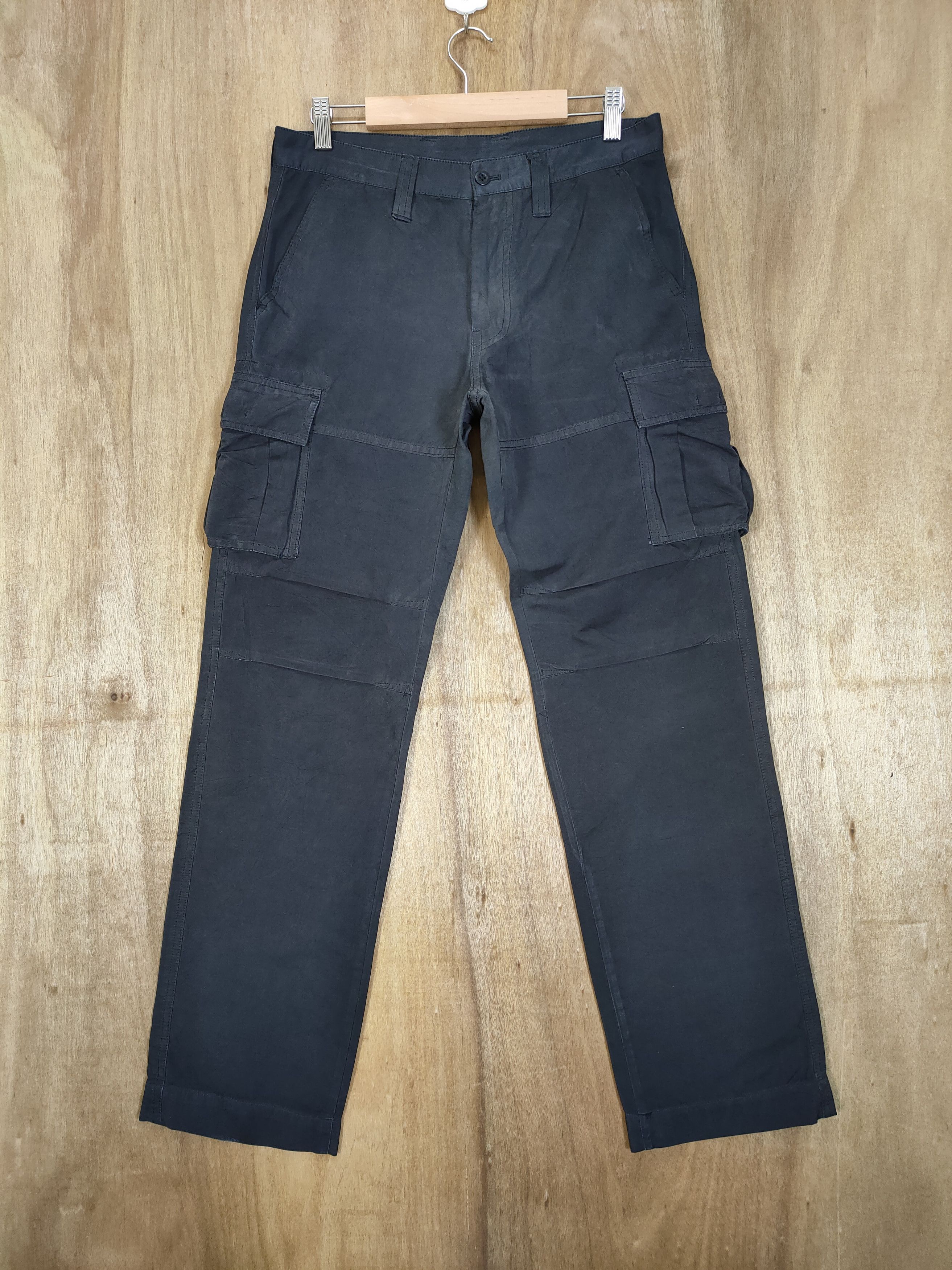 Japanese Brand VINTAGE JAPANESE BLACK CARGO PANTS Size US 30 / EU 46 - 1 Thumbnail