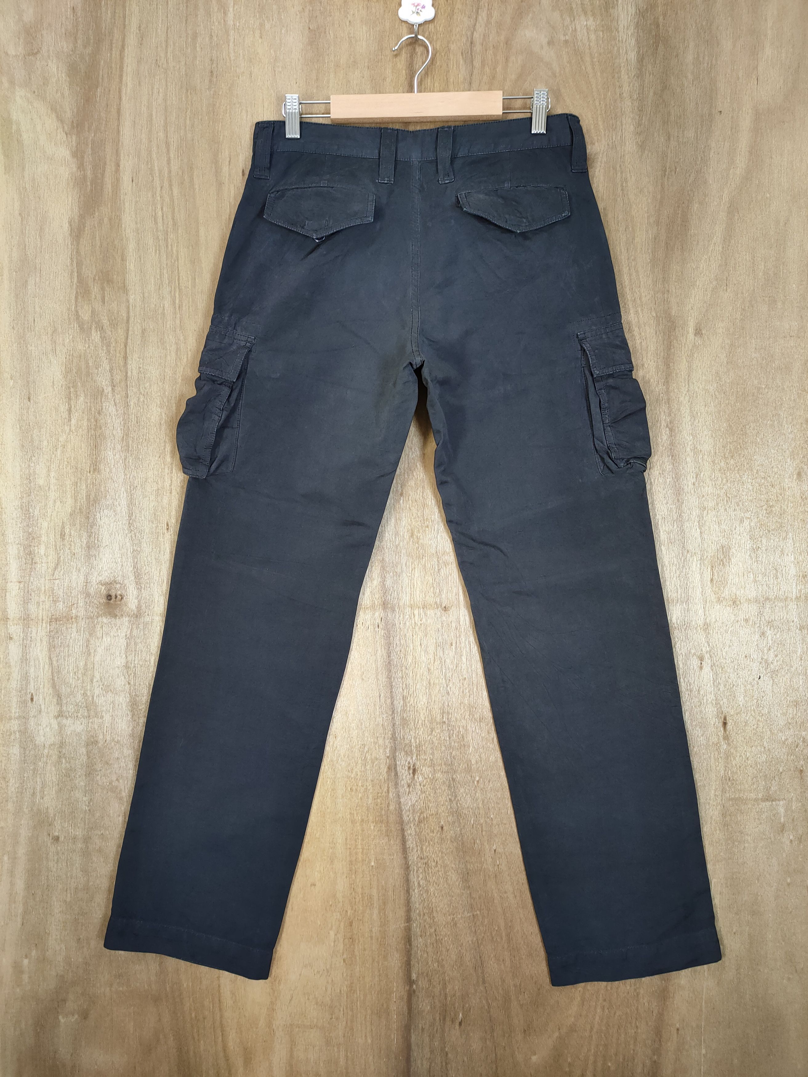 Japanese Brand VINTAGE JAPANESE BLACK CARGO PANTS Size US 30 / EU 46 - 6 Thumbnail