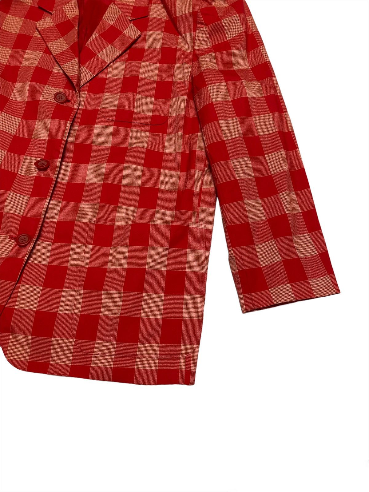 Christian Dior Monsieur Vintage CD Christian Dior Checker Red Style Blazer Jacket Size M / US 6-8 / IT 42-44 - 8 Thumbnail
