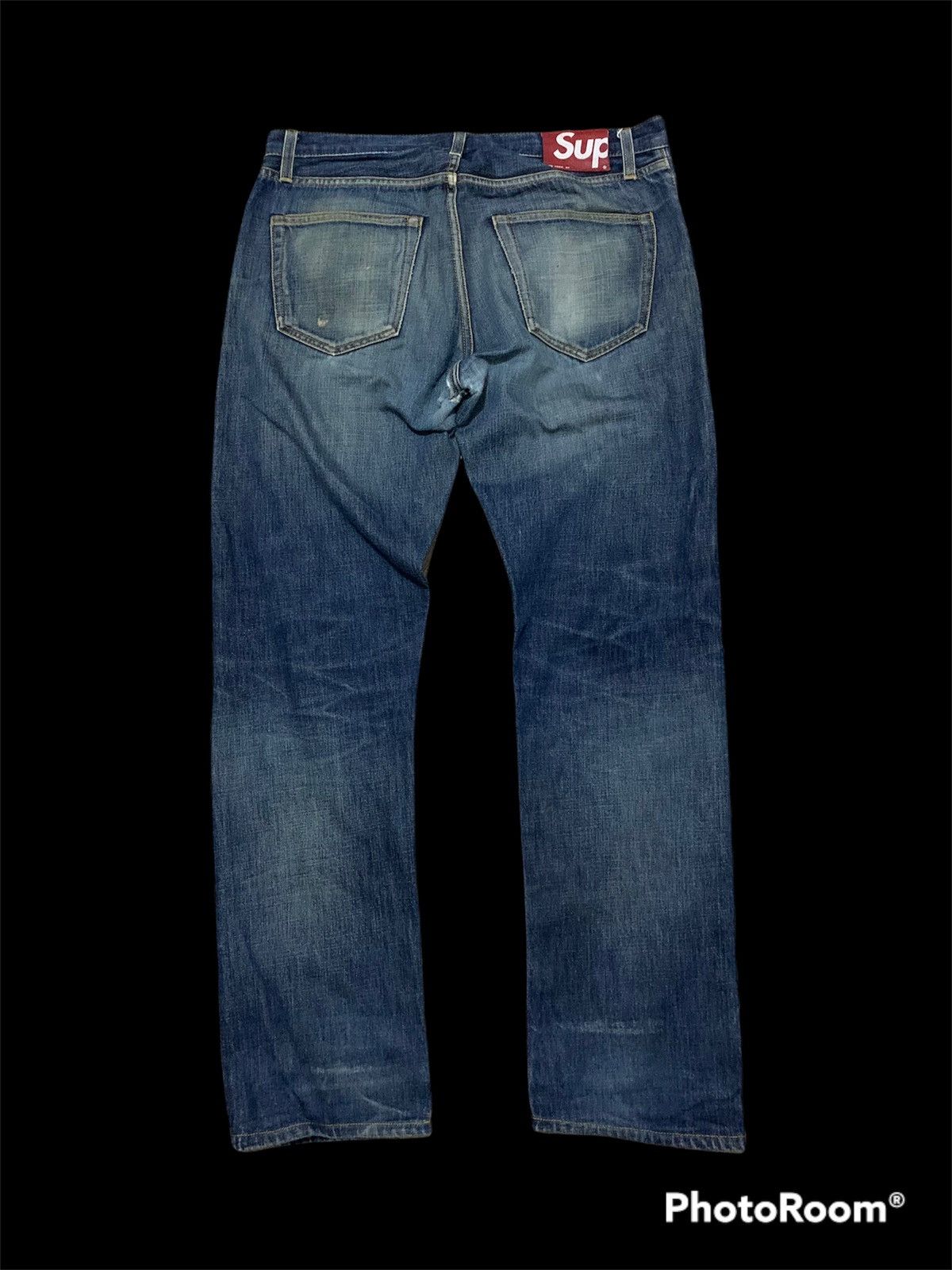 Supreme 🖤BLACKFRIDAY🖤Supreme red line distressed Size US 34 / EU 50 - 1 Thumbnail