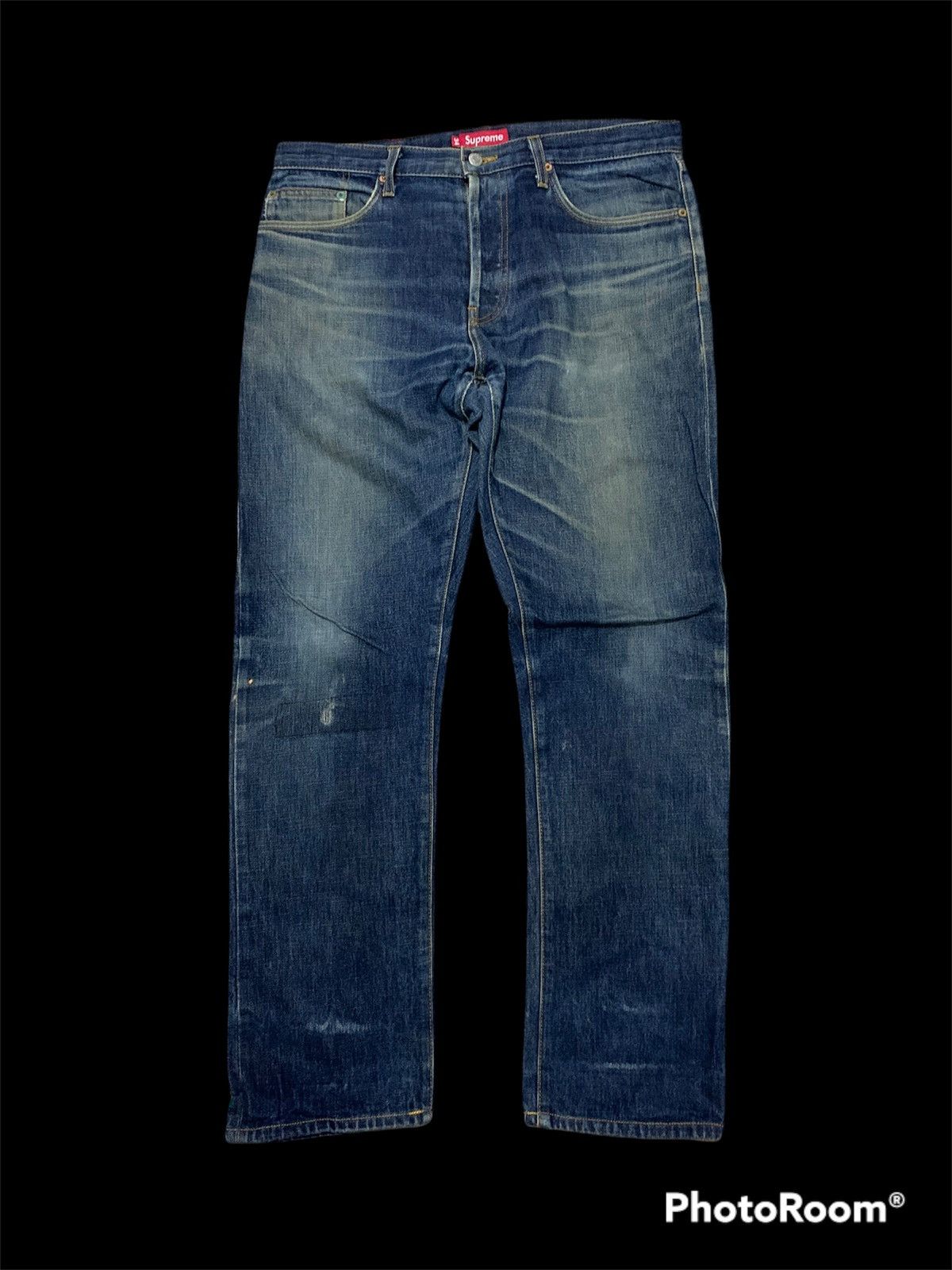 Supreme 🖤BLACKFRIDAY🖤Supreme red line distressed Size US 34 / EU 50 - 2 Thumbnail