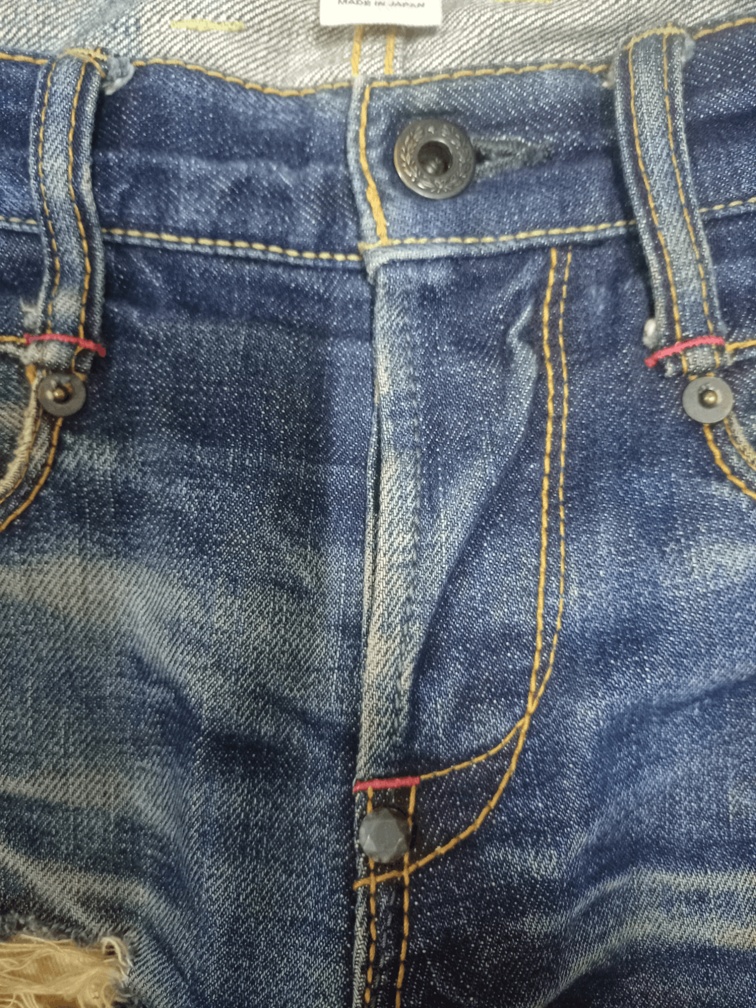 Japanese Brand Vintage Japanese Brand Selvedge Mud Wash Distressed Jeans Size US 32 / EU 48 - 7 Thumbnail