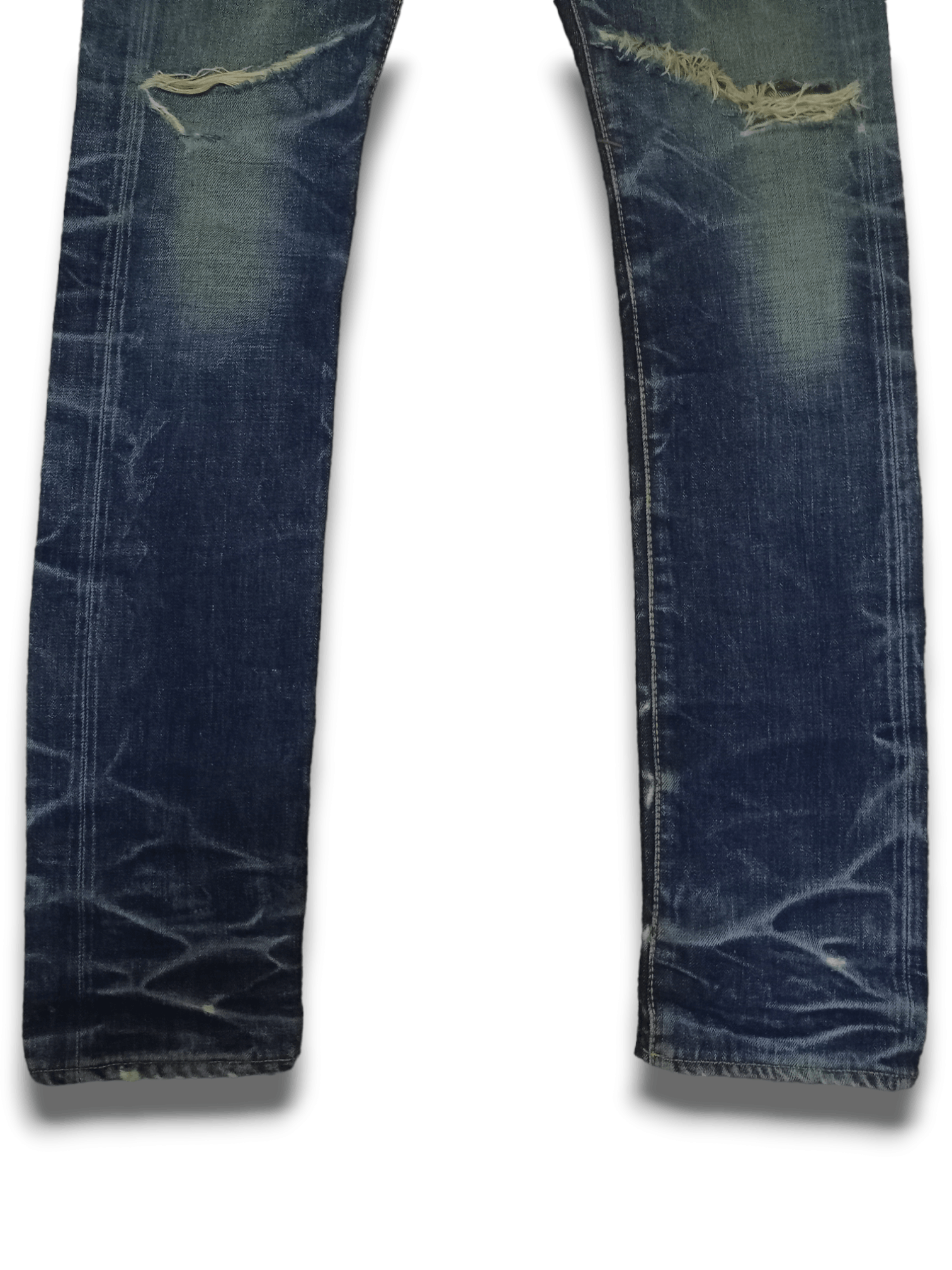 Japanese Brand Vintage Japanese Brand Selvedge Mud Wash Distressed Jeans Size US 32 / EU 48 - 12 Thumbnail