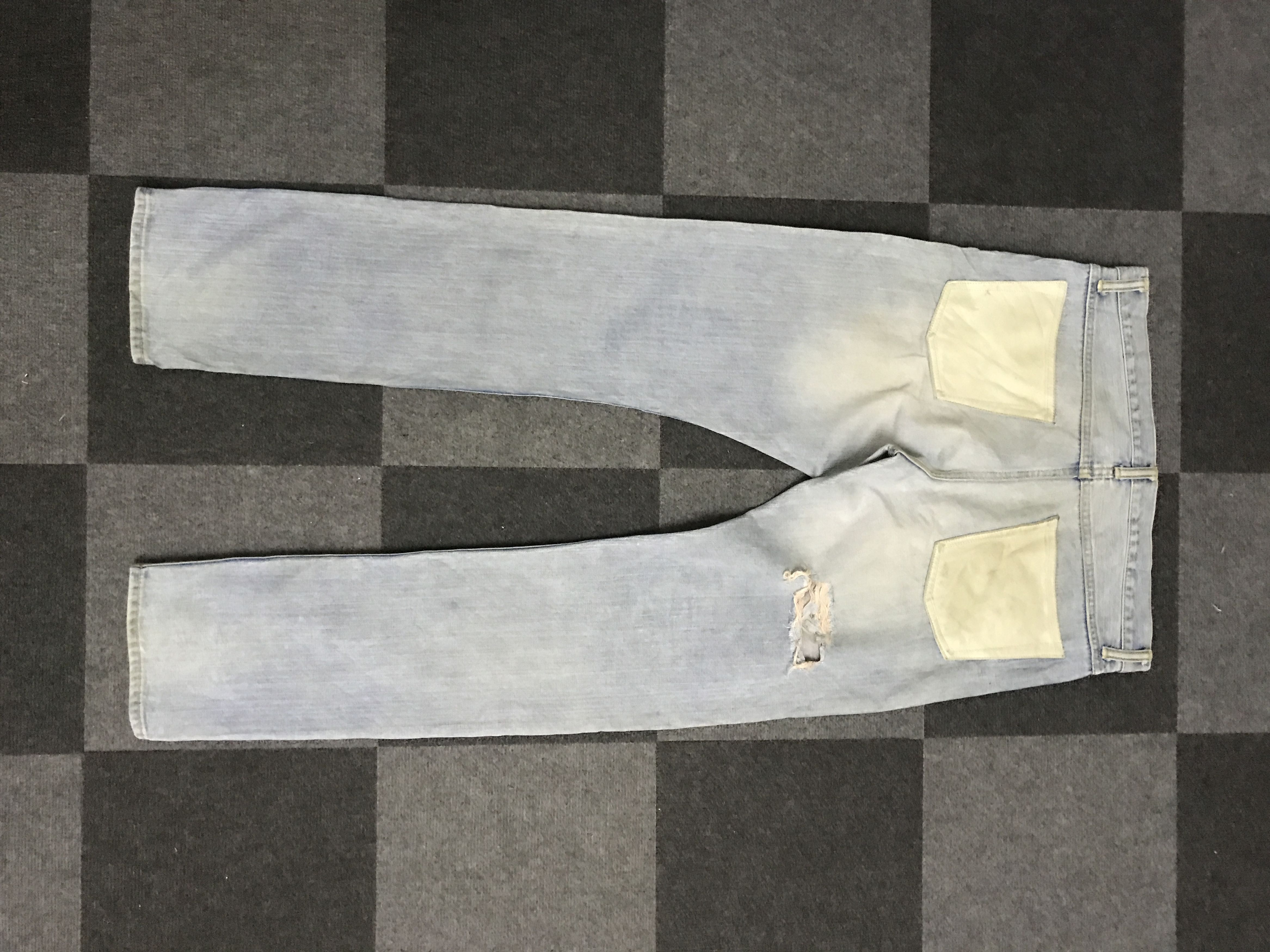 Japanese Brand D148 FOOUN PURPLE RIM Rare Selvedge Distressed Jeans Size US 36 / EU 52 - 11 Thumbnail