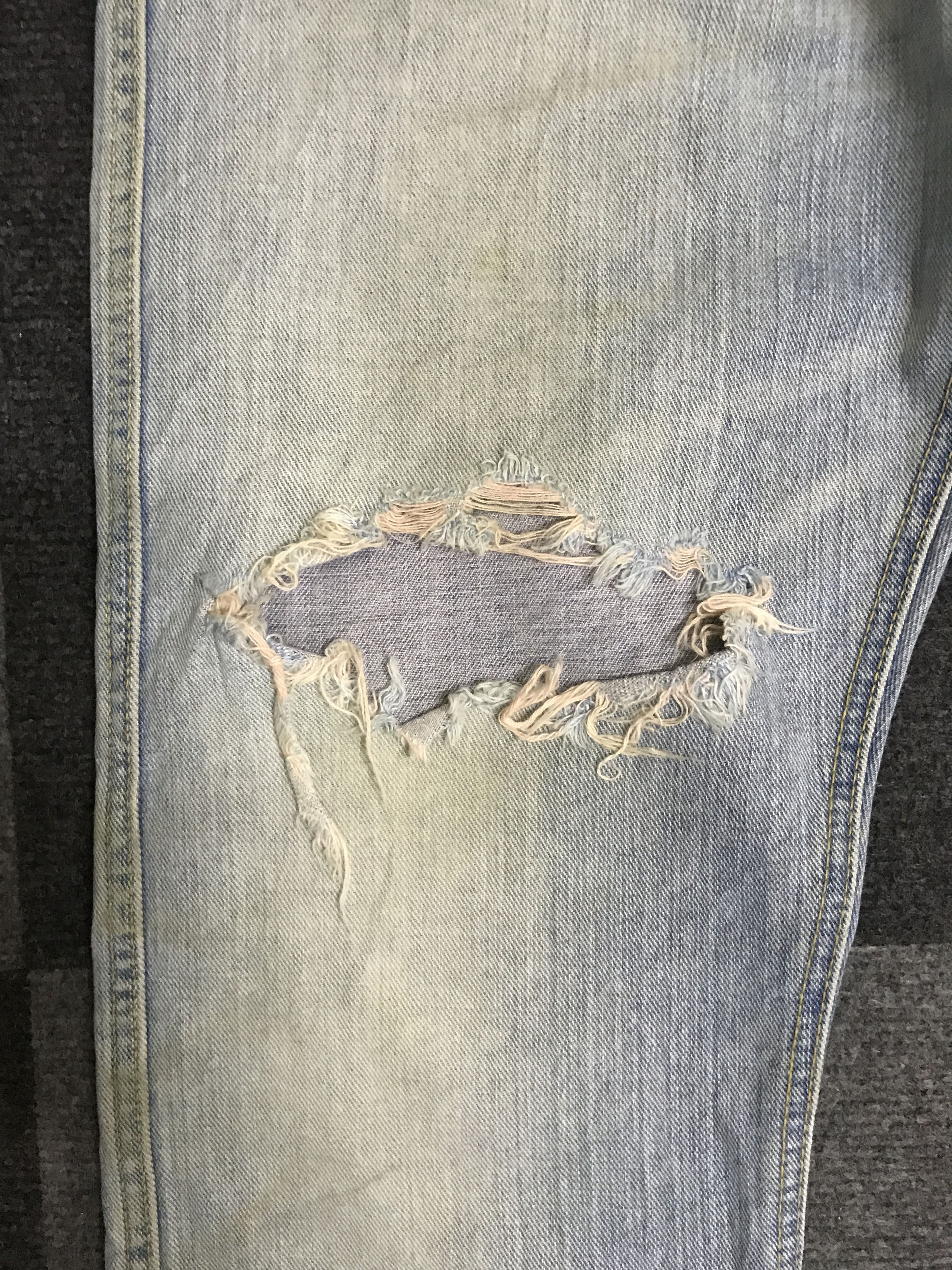 Japanese Brand D148 FOOUN PURPLE RIM Rare Selvedge Distressed Jeans Size US 36 / EU 52 - 7 Thumbnail