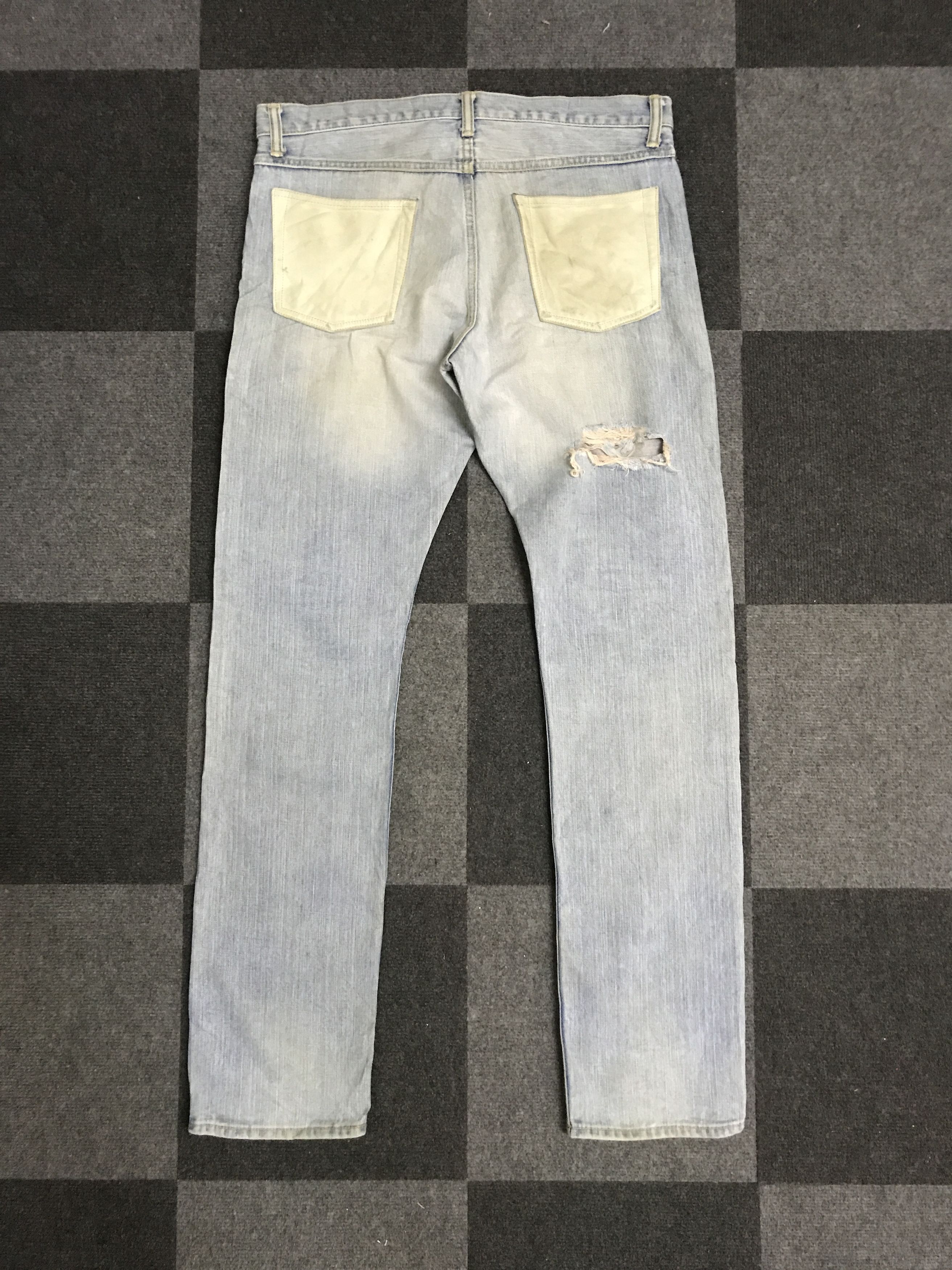 Japanese Brand D148 FOOUN PURPLE RIM Rare Selvedge Distressed Jeans Size US 36 / EU 52 - 10 Thumbnail